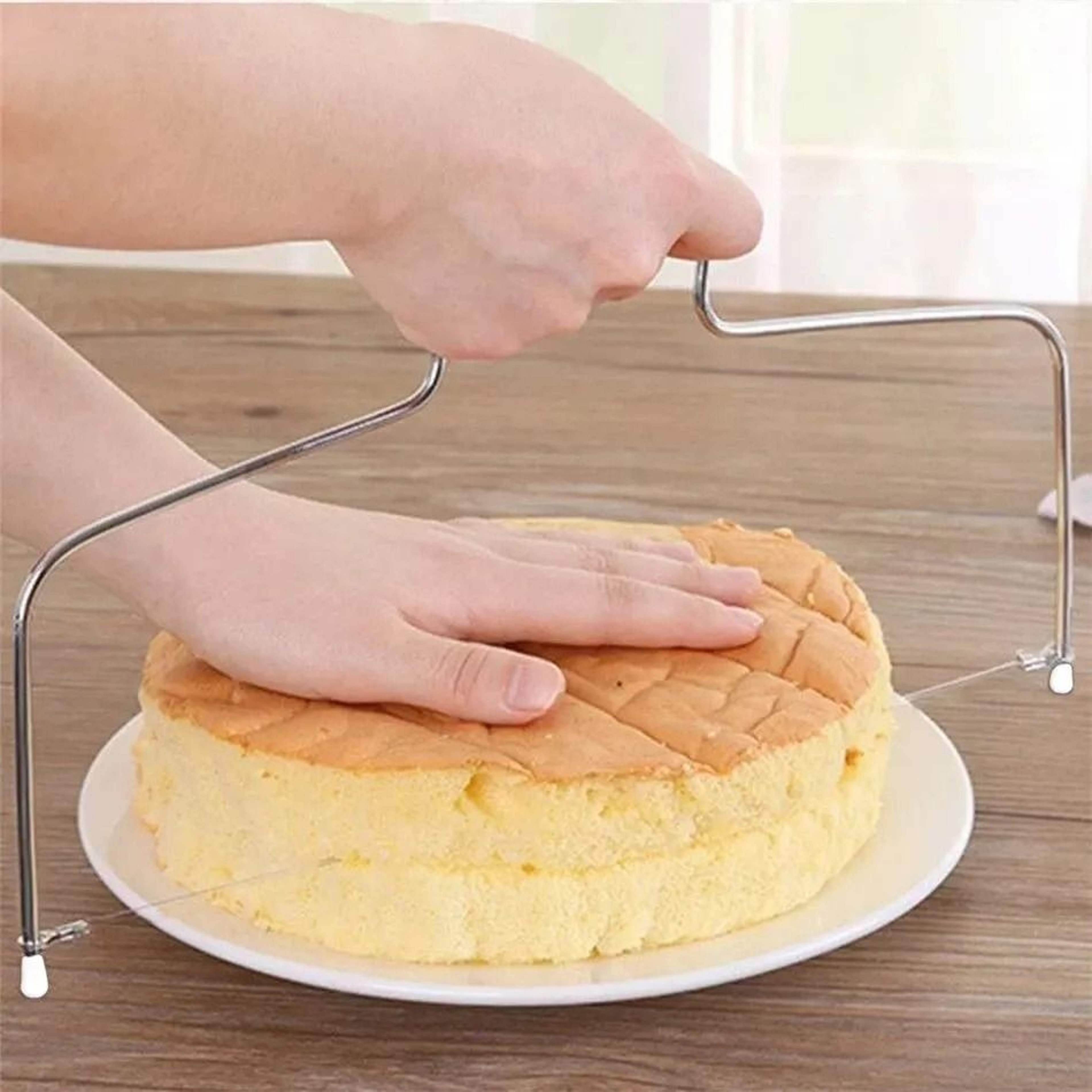 Adjustable Stainless Steel Cake Slicer  Precision Layer Cutter For Baking And Decorating 3