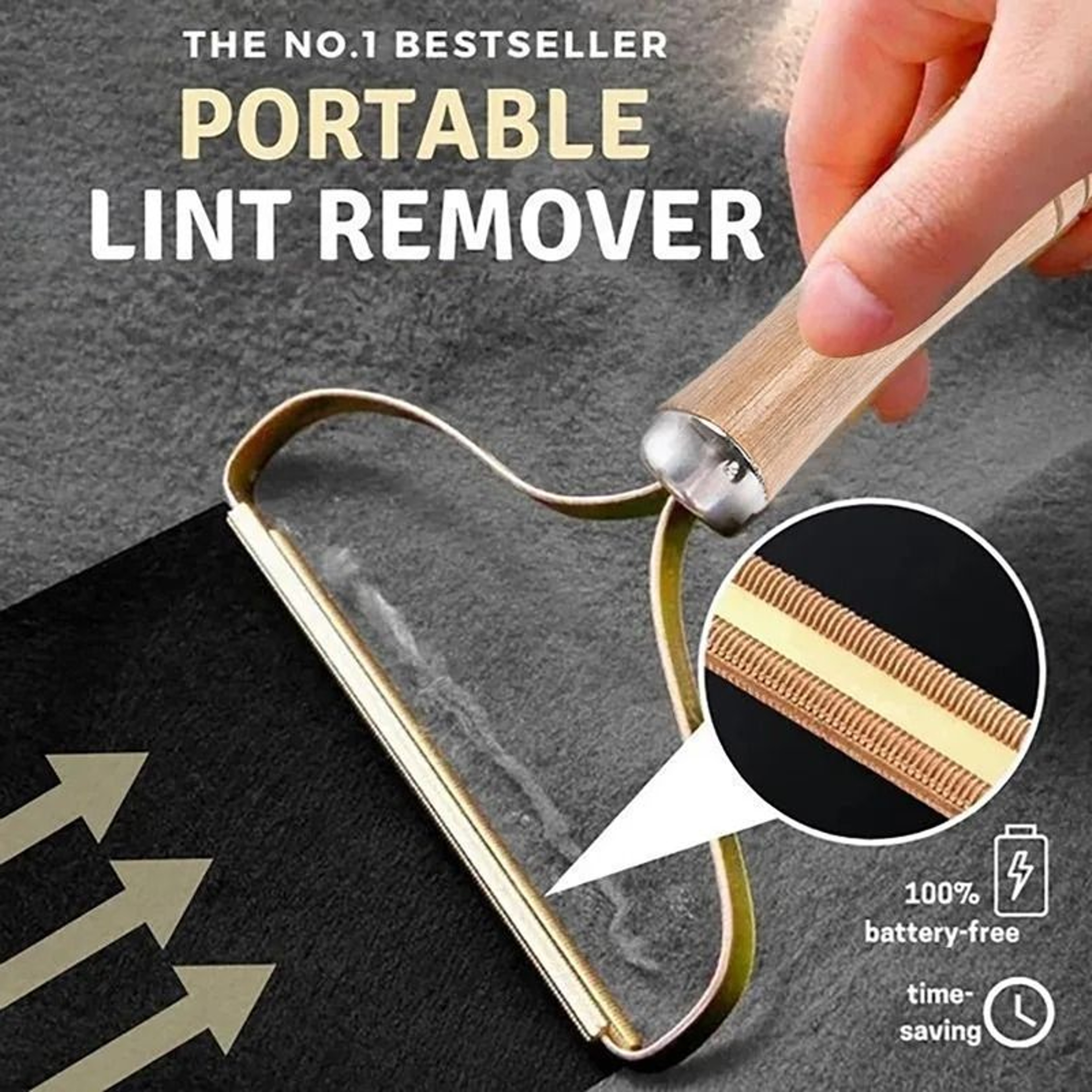 Portable Lint Remover Brush  Pet Hair And Fabric Shaver For Clothes Furniture And Carpet 3