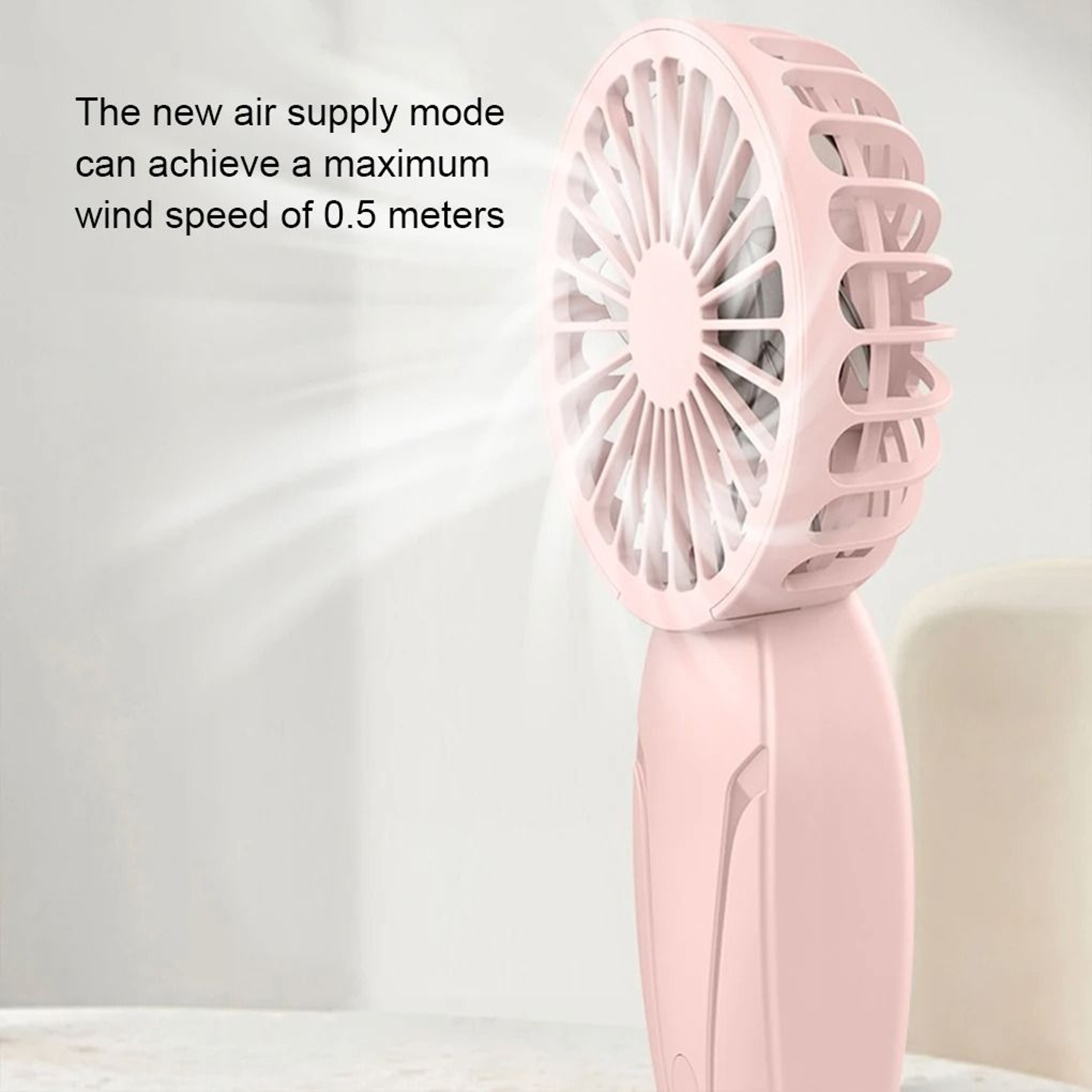 USB Rechargeable Mini Handheld Fan  Portable Pocket Cooling Fan With 3Speed Airflow 1