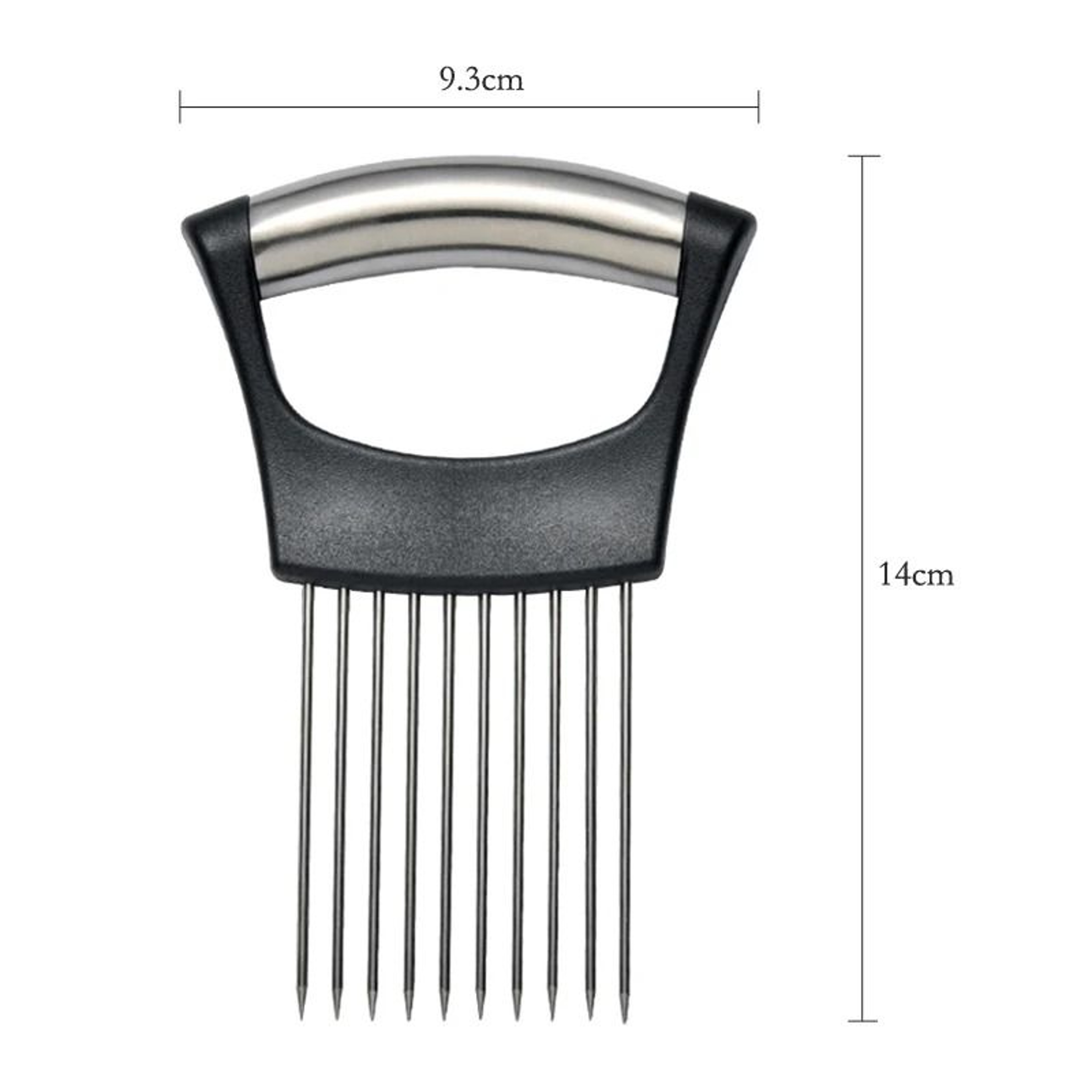 Stainless Steel Onion Slicer Holder  Vegetable Cutting Fork And Food Slicing Guide For Safe Even Ki 6