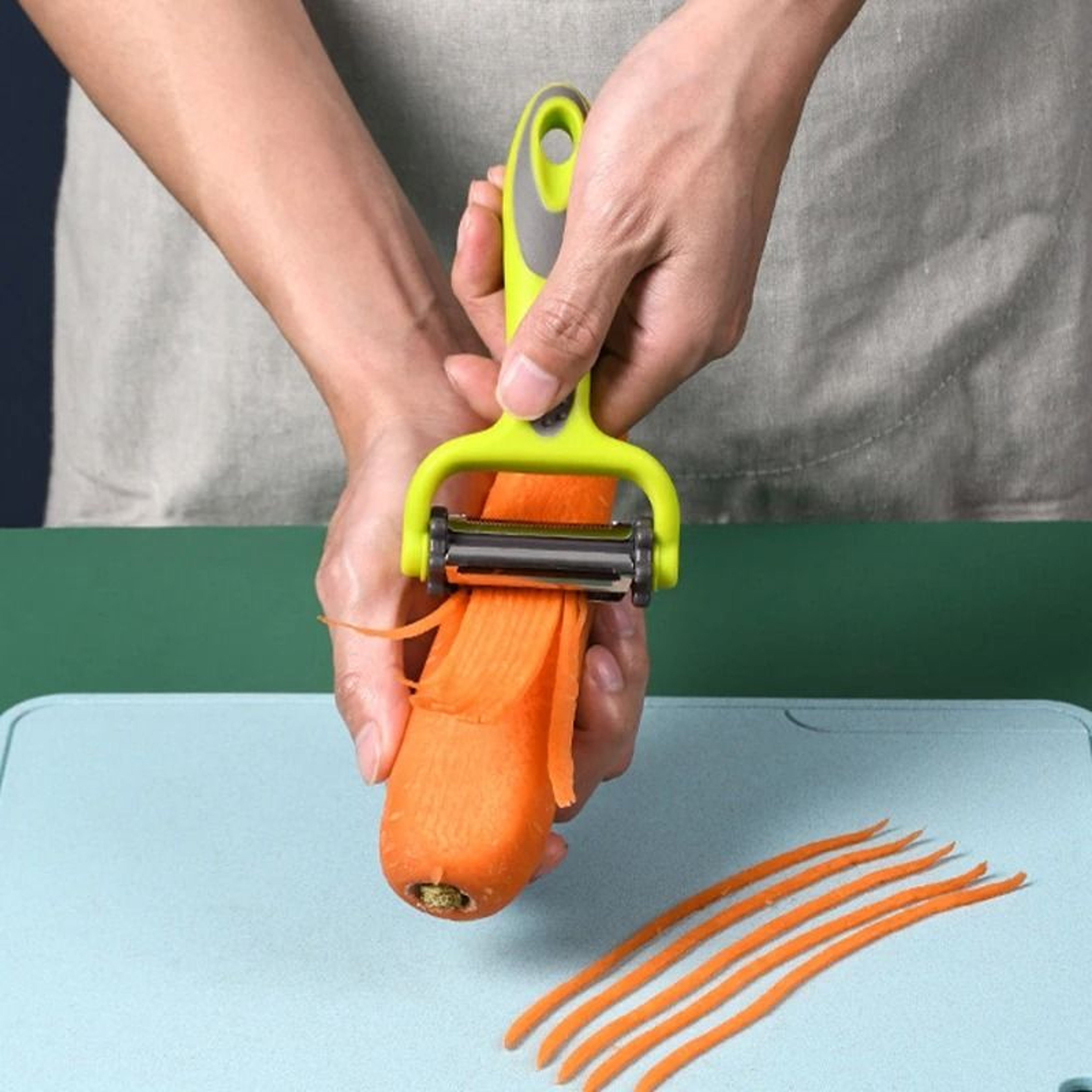 3 In 1 Vegetable Peeler With Knife Sleeve It Can Be Used For Slicingsection And Peel It Can Effecti 3