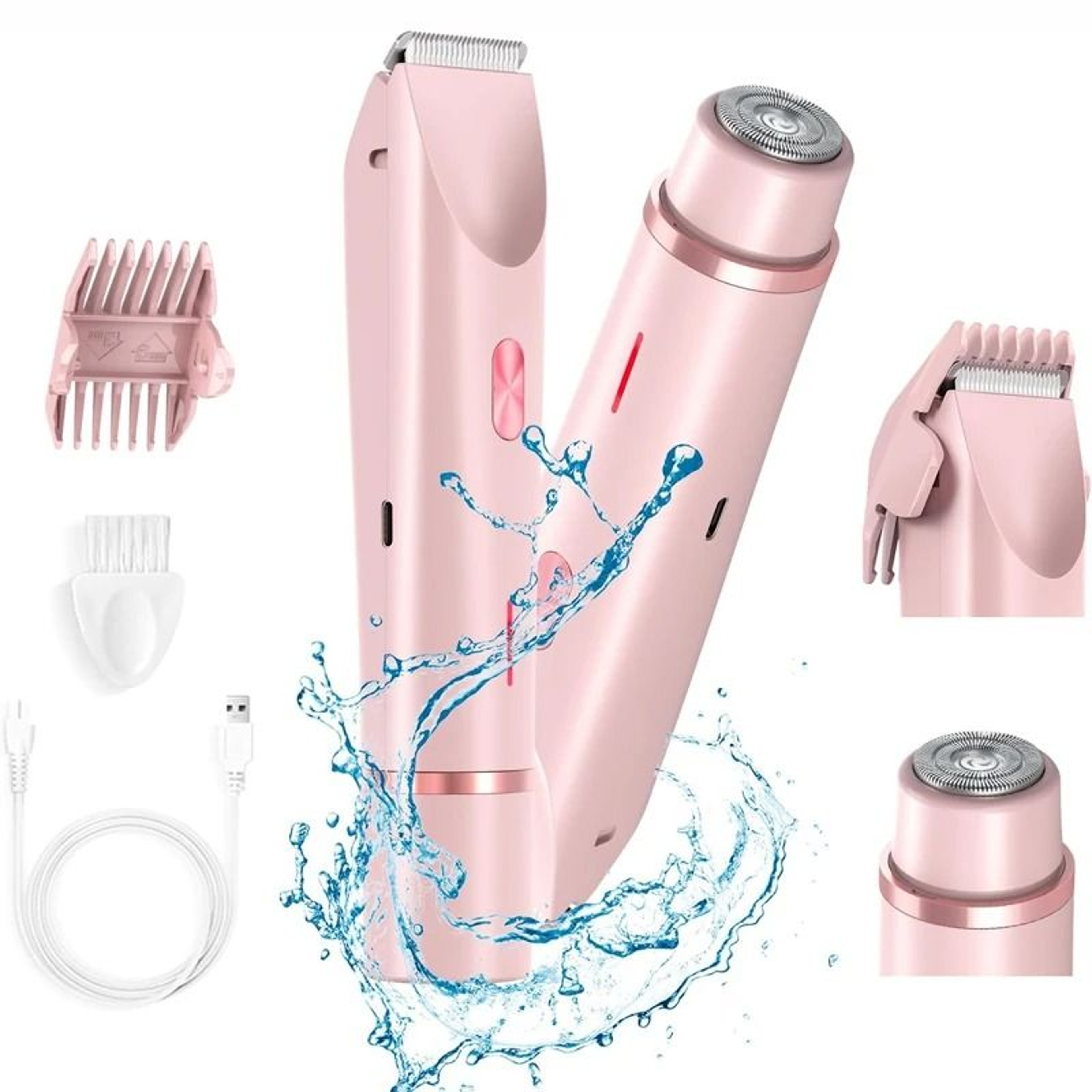 Electric Razor For Women Painless 2 In 1 Body And Facial Hair Remover 0