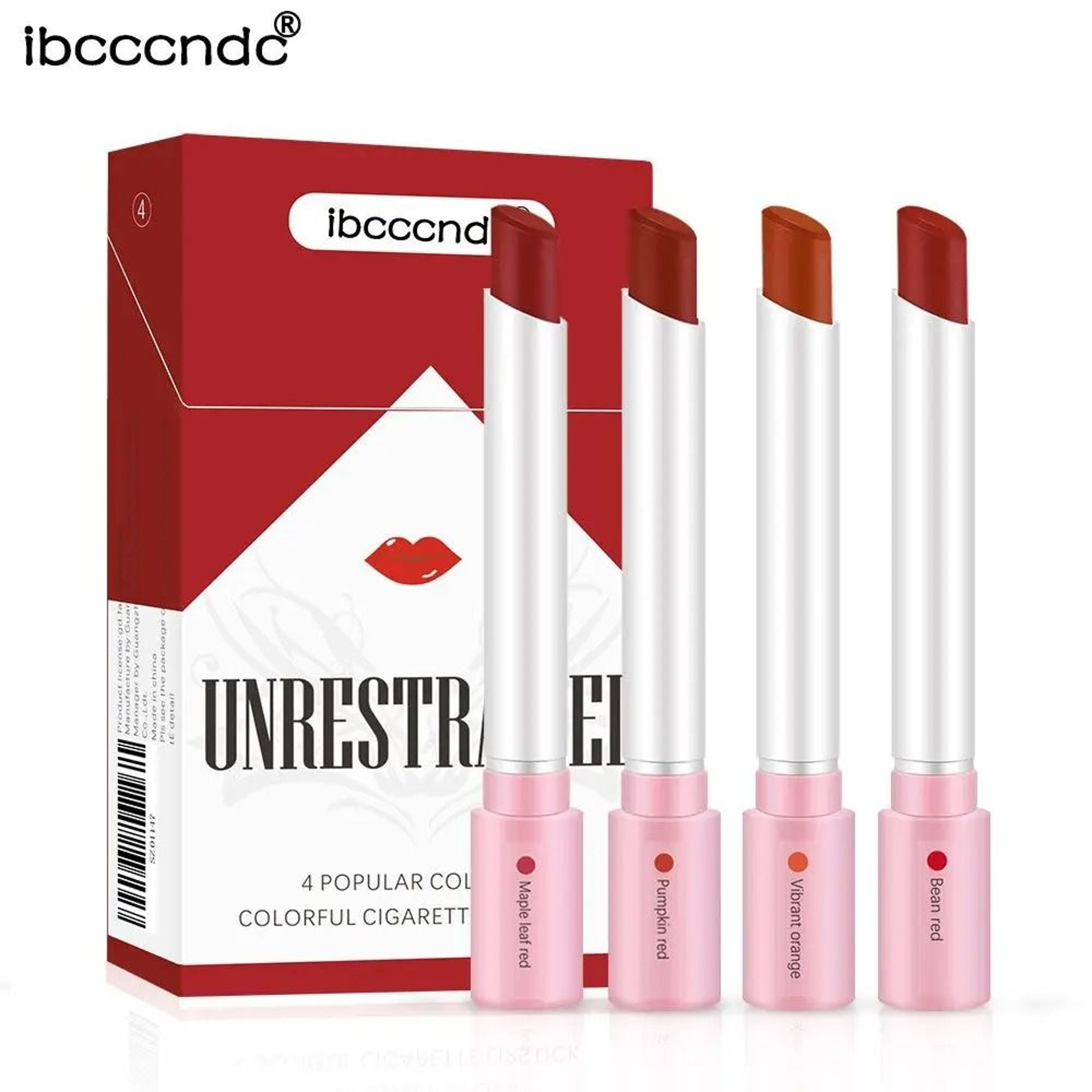 Long Lasting Waterproof Matte Lipstick Set 4 Piece Transparent Finish 1