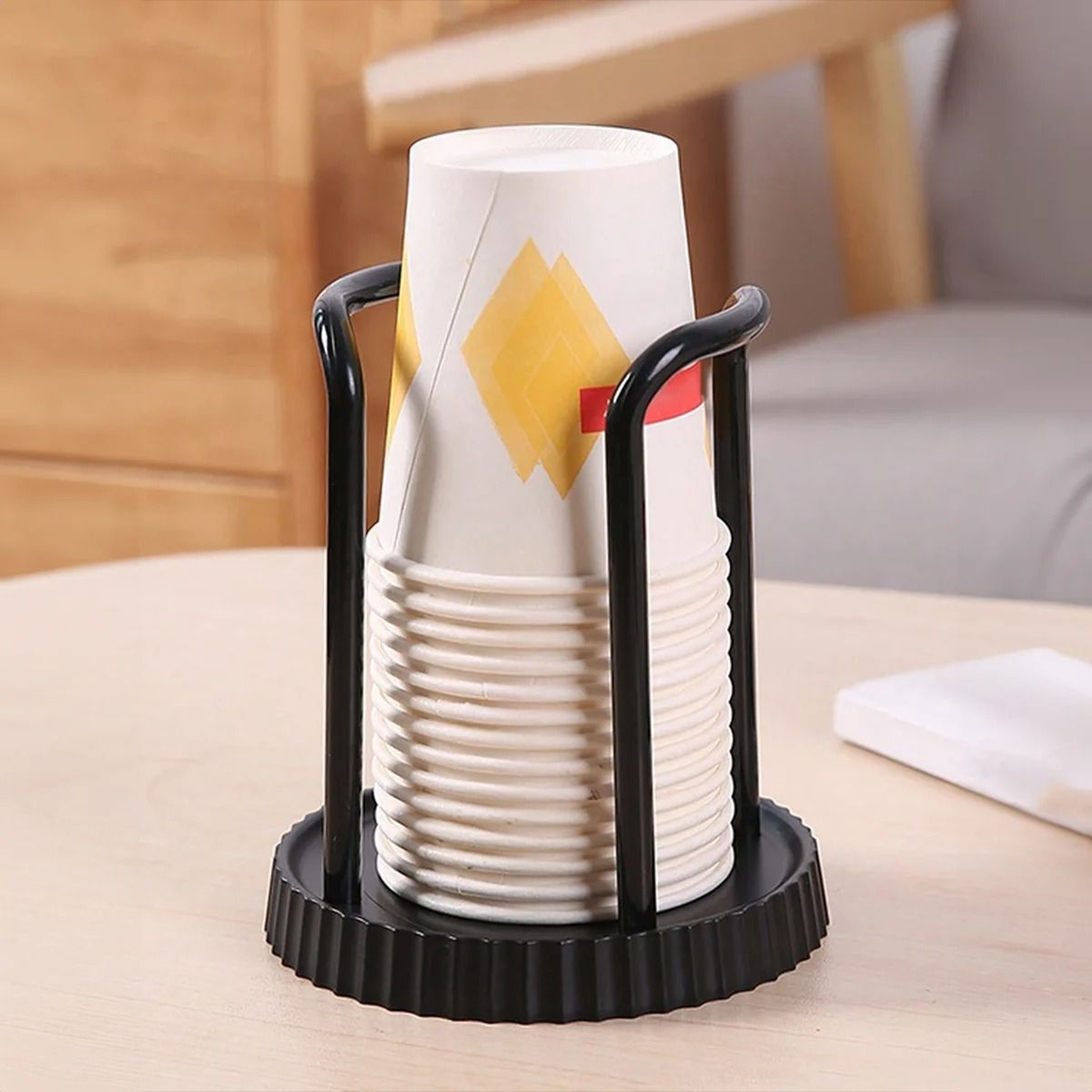 Simple Paper Cup Holder And Dispenser For Coffee And Tea Cups 1
