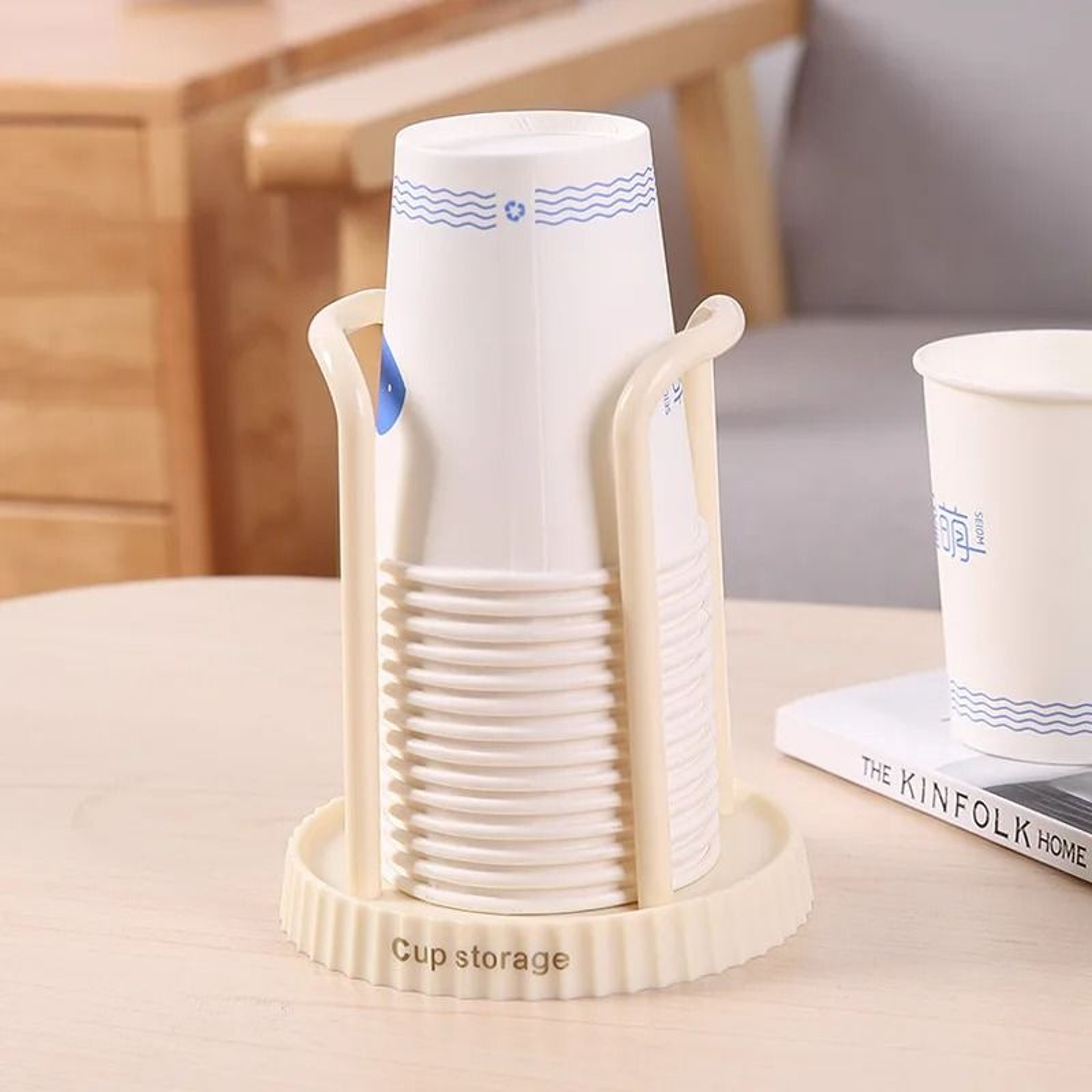 Simple Paper Cup Holder And Dispenser For Coffee And Tea Cups 7