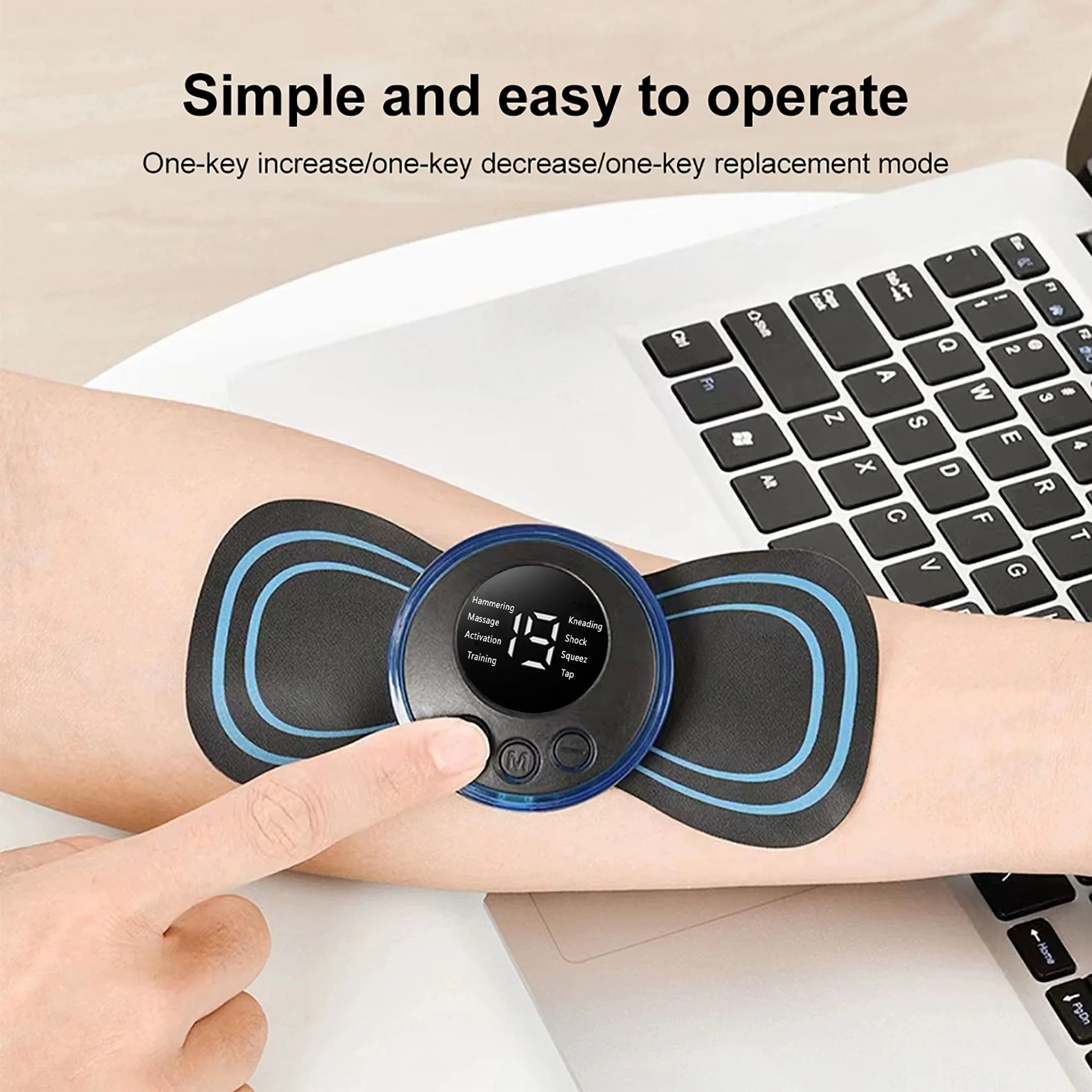 Mini Electric Neck Massager With EMS Therapy 3