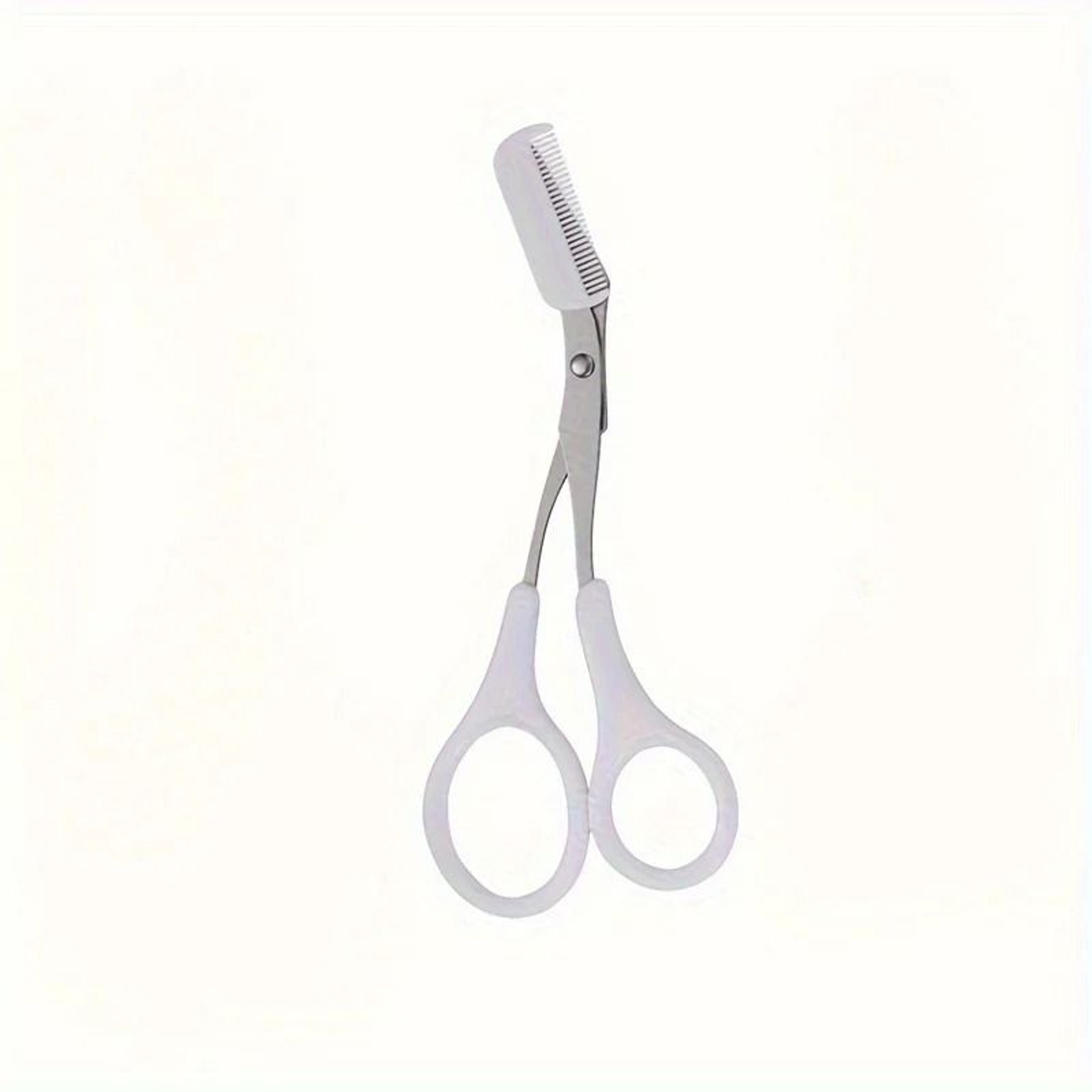 Stainless Steel Eyebrow Trimming Scissors With Comb For Precise Eyebrow Shaping 7