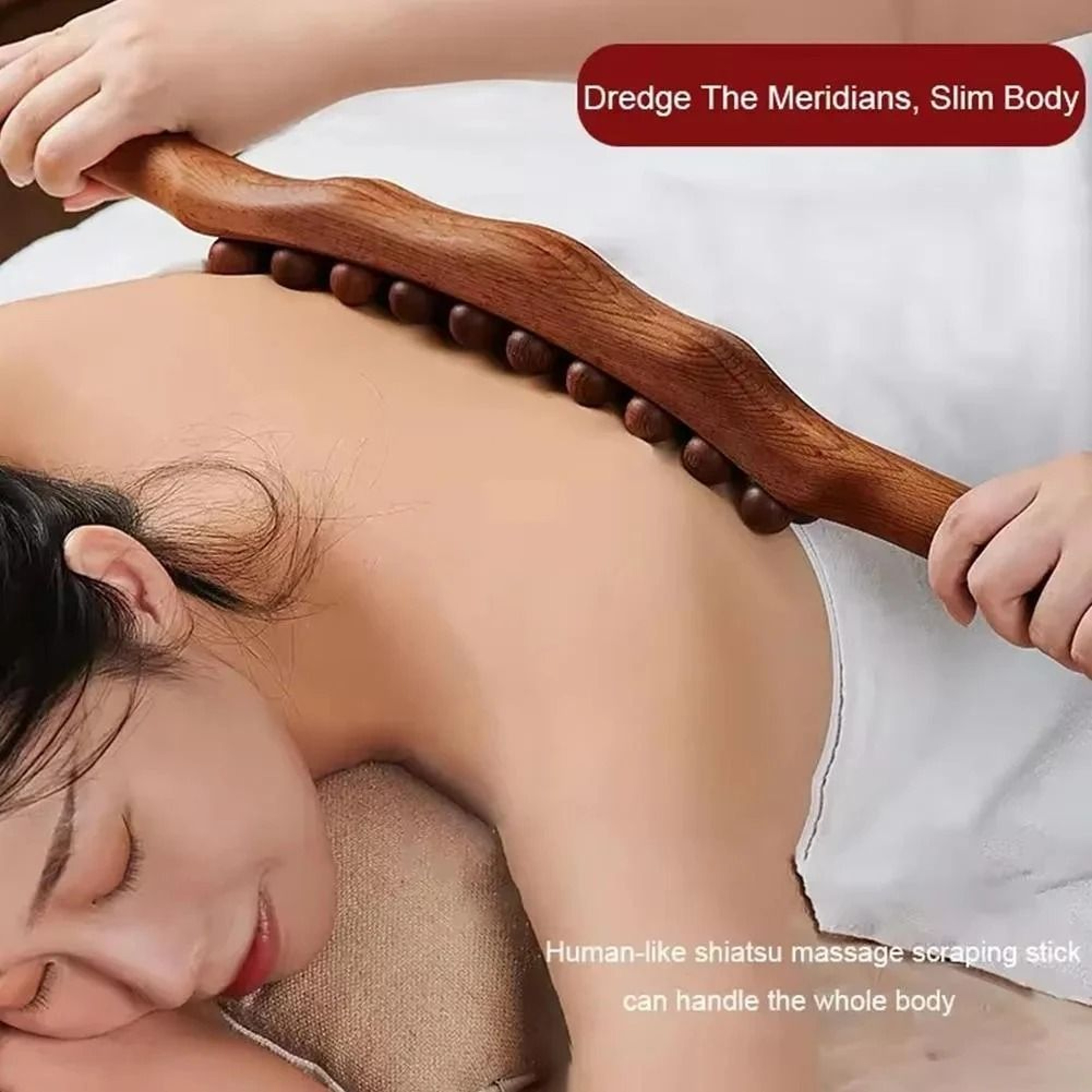 Wooden Gua Sha Massage Stick Body Slimming Tool 0