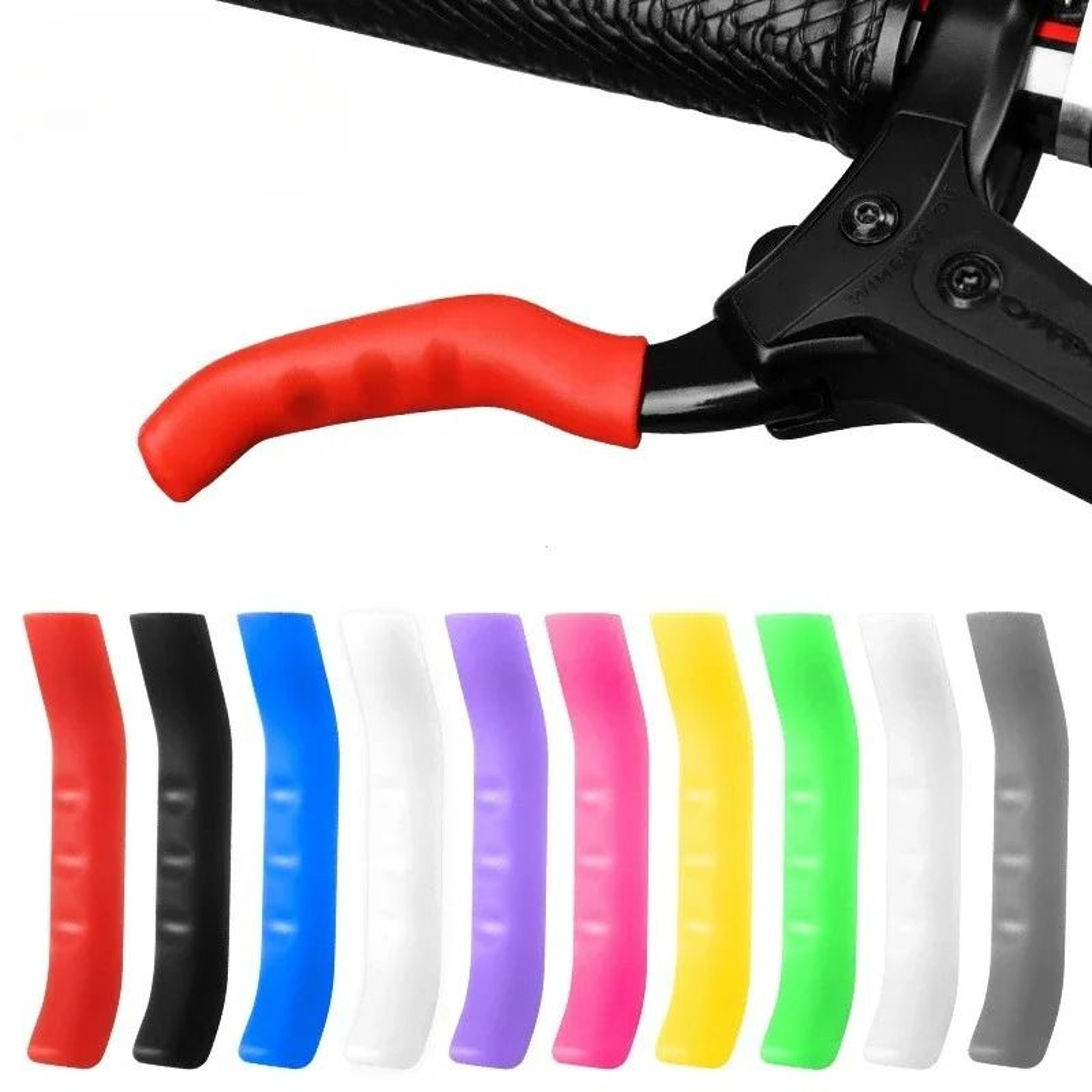 AntiSlip Silicone Brake Lever Covers  Waterproof Protective Grips For Bicycle Brake Handles 0