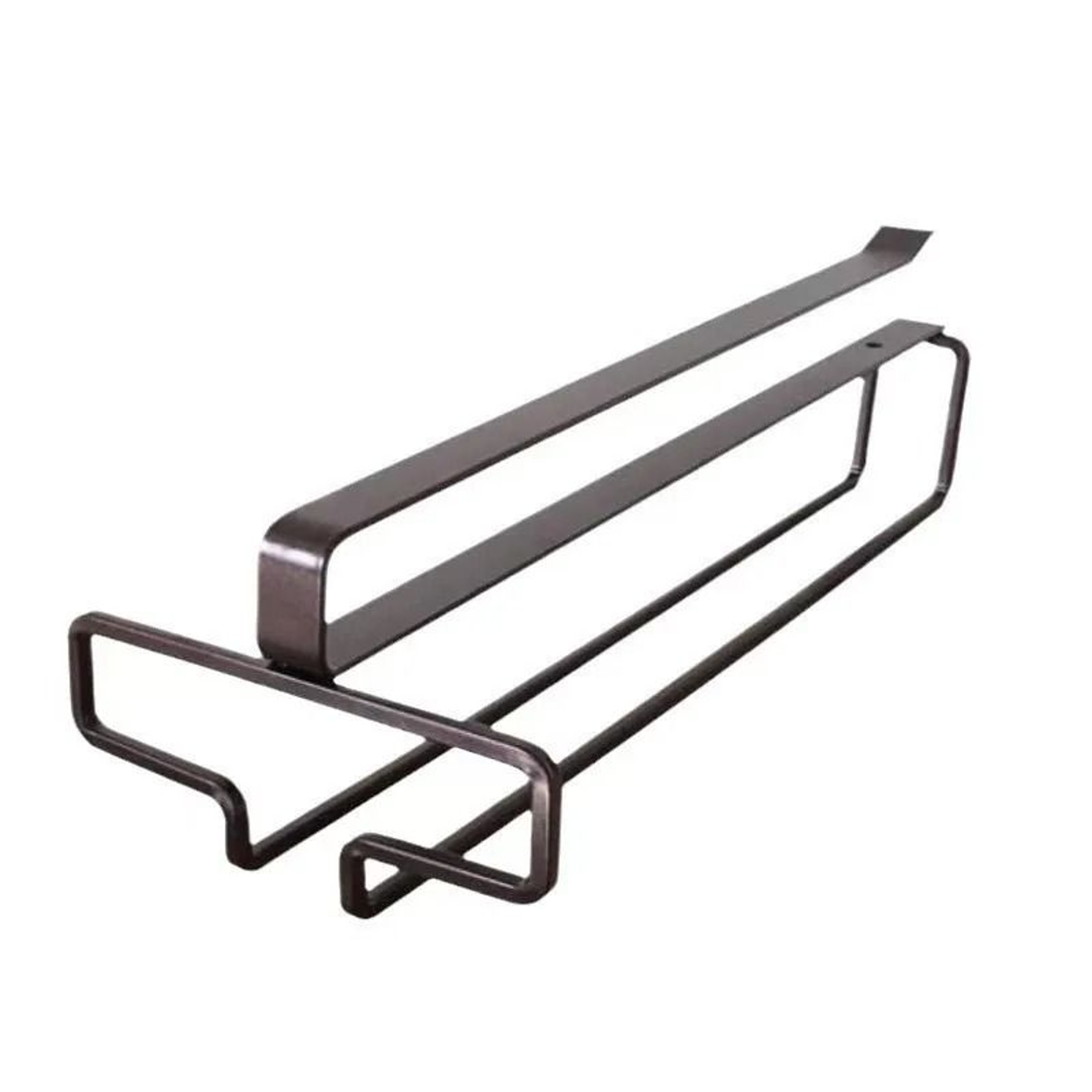 No Drilling Metal Wine Glass Holder Under Cabinet Stemware Rack 9
