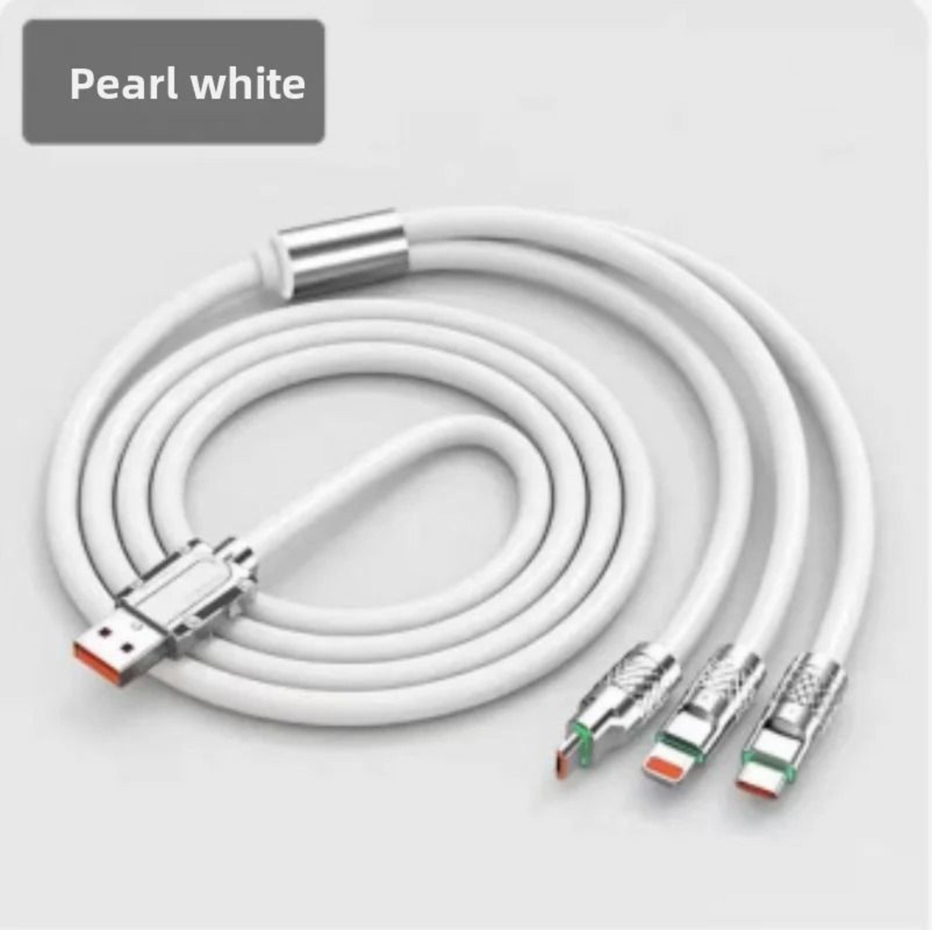 3in1 USB Fast Charging Cable MultiPort 6A 120W Data Cord For Phones Devices 8