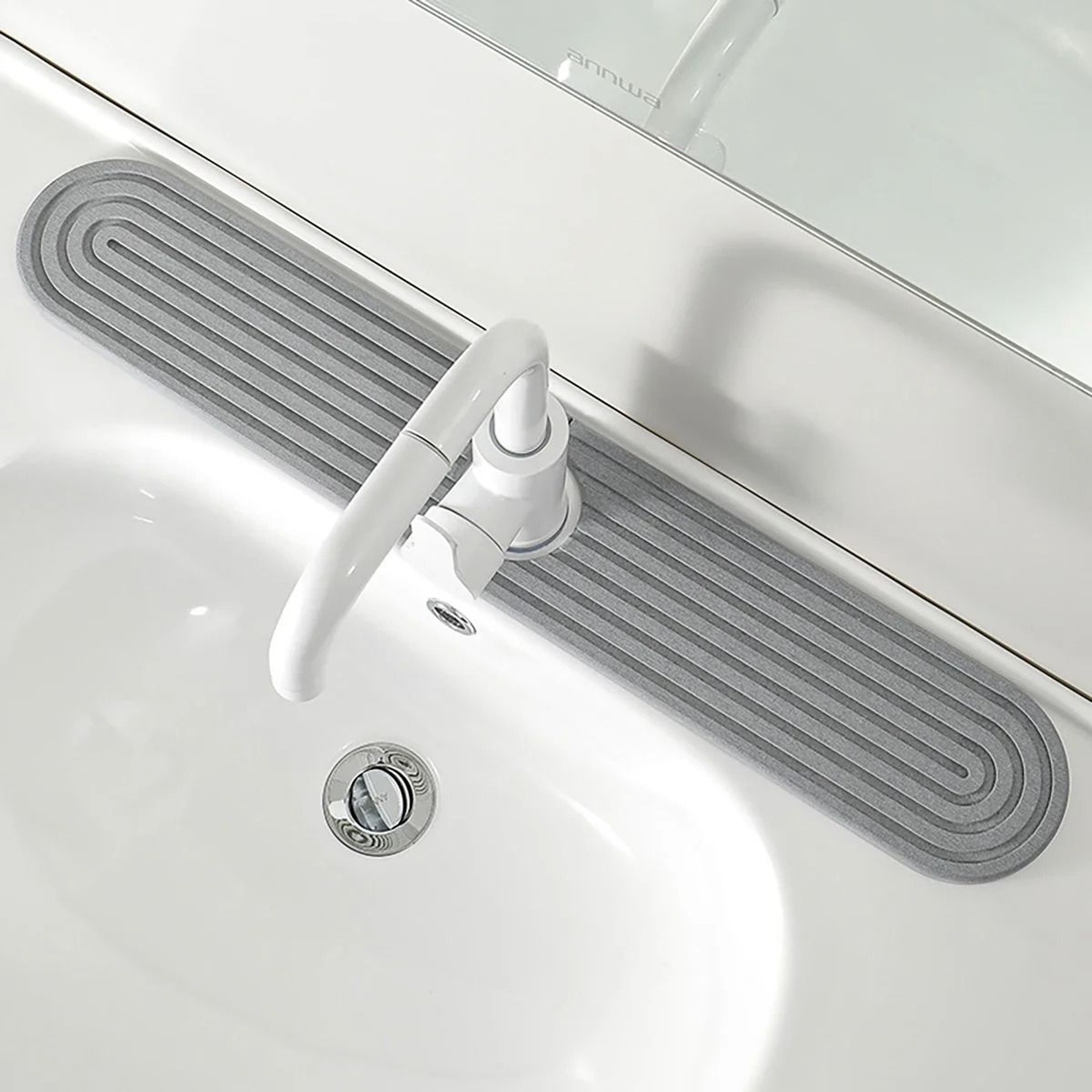 Super Absorbent Fast Drying Faucet Mat  Diatomite Stone Sink Tray For Kitchen And Bathroom 13