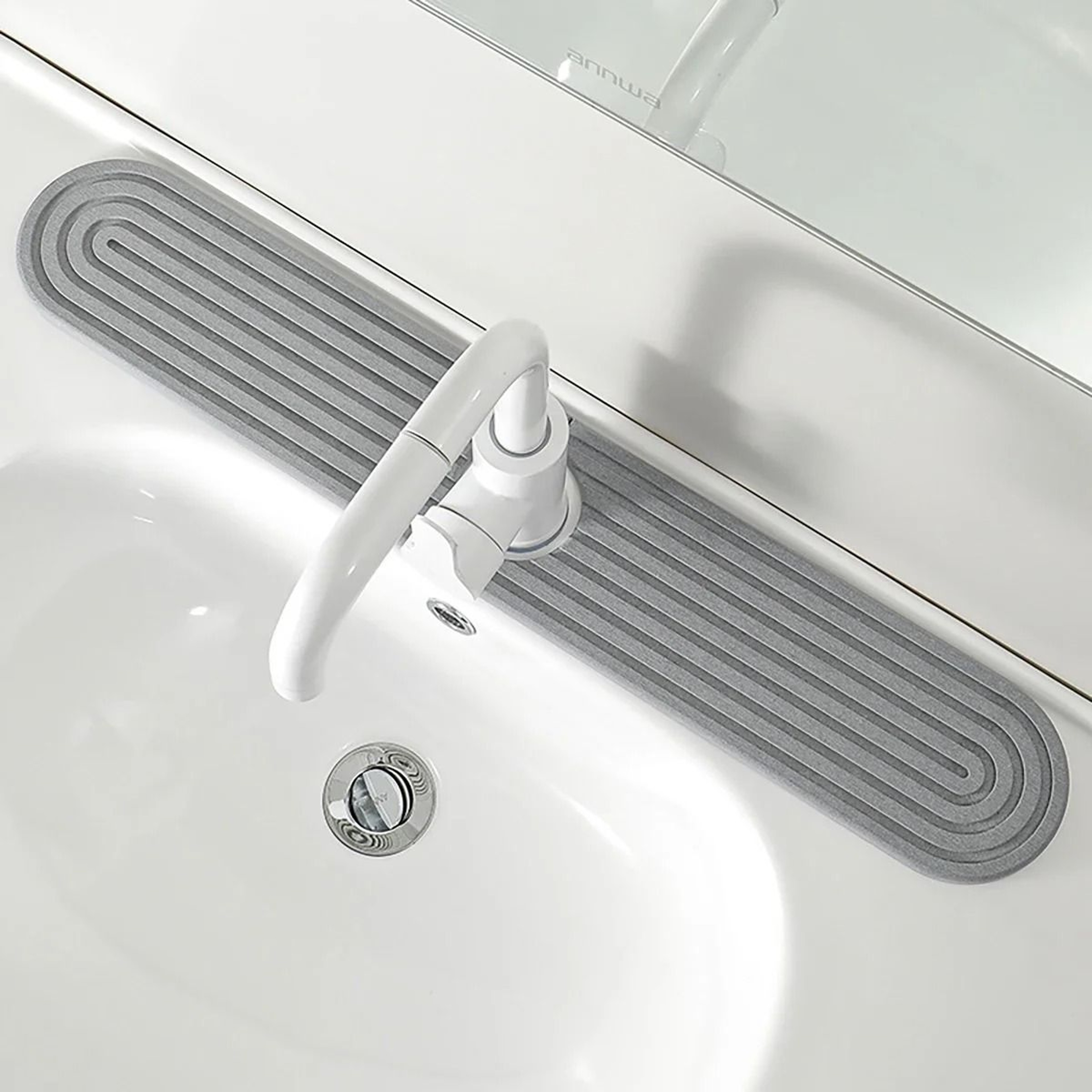 Super Absorbent Fast Drying Faucet Mat  Diatomite Stone Sink Tray For Kitchen And Bathroom 5