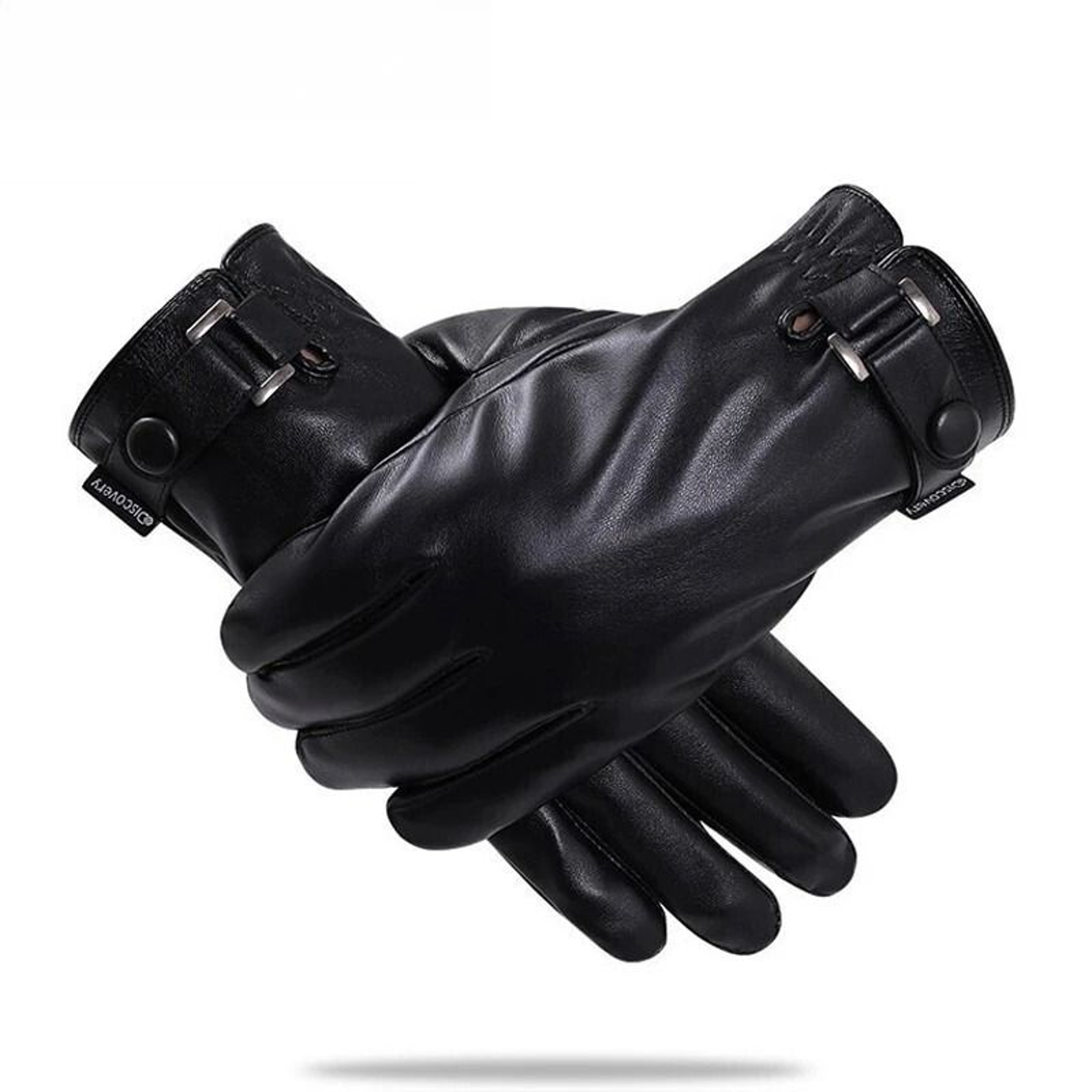 PU Leather Mens Winter Gloves With Touch Screen Function  Warm Lined Driving Outdoor Gloves 0