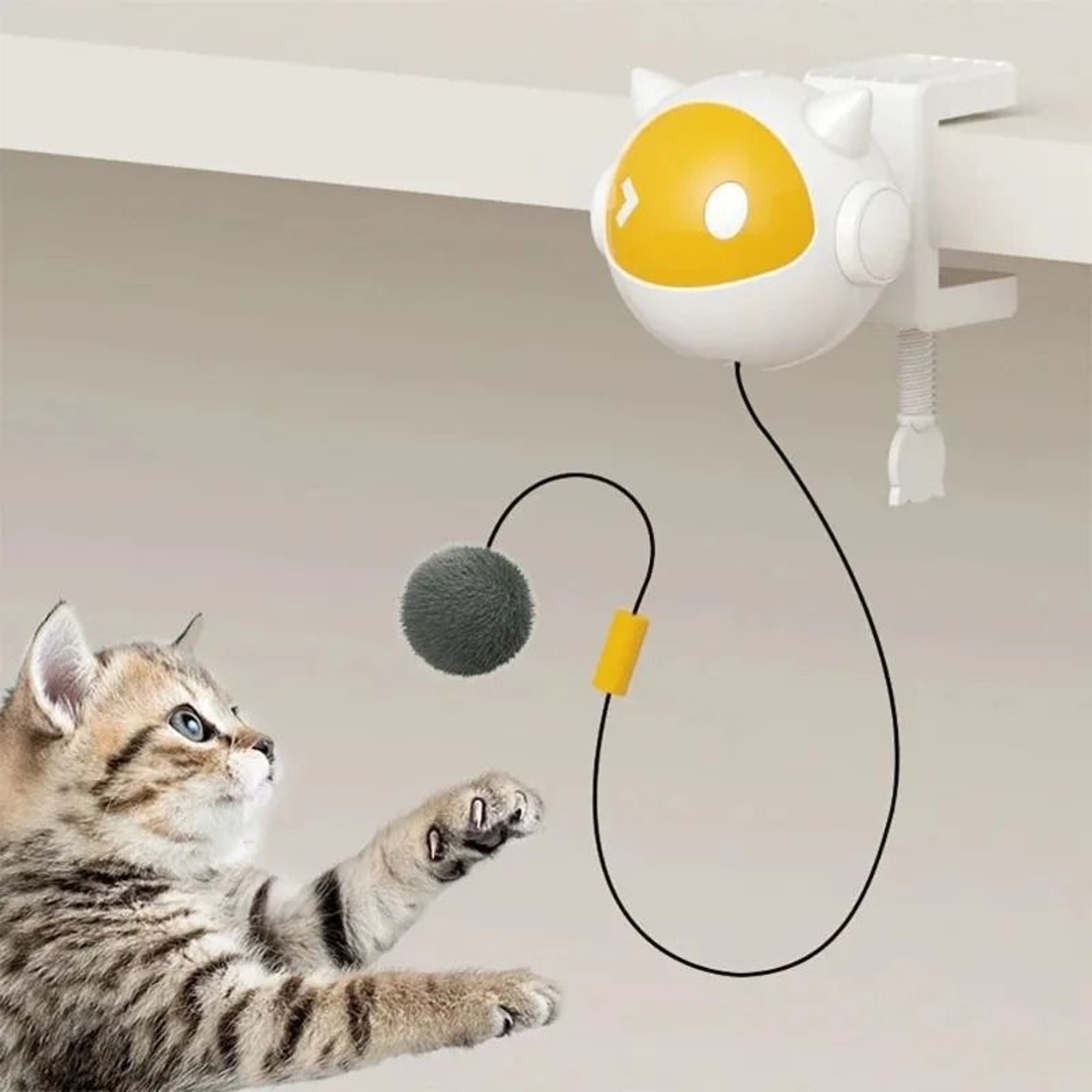 Automatic Lifting Cat Toy Ball  Interactive Electric Cat Toy With Smart Motion Sensor Replaceable B 1