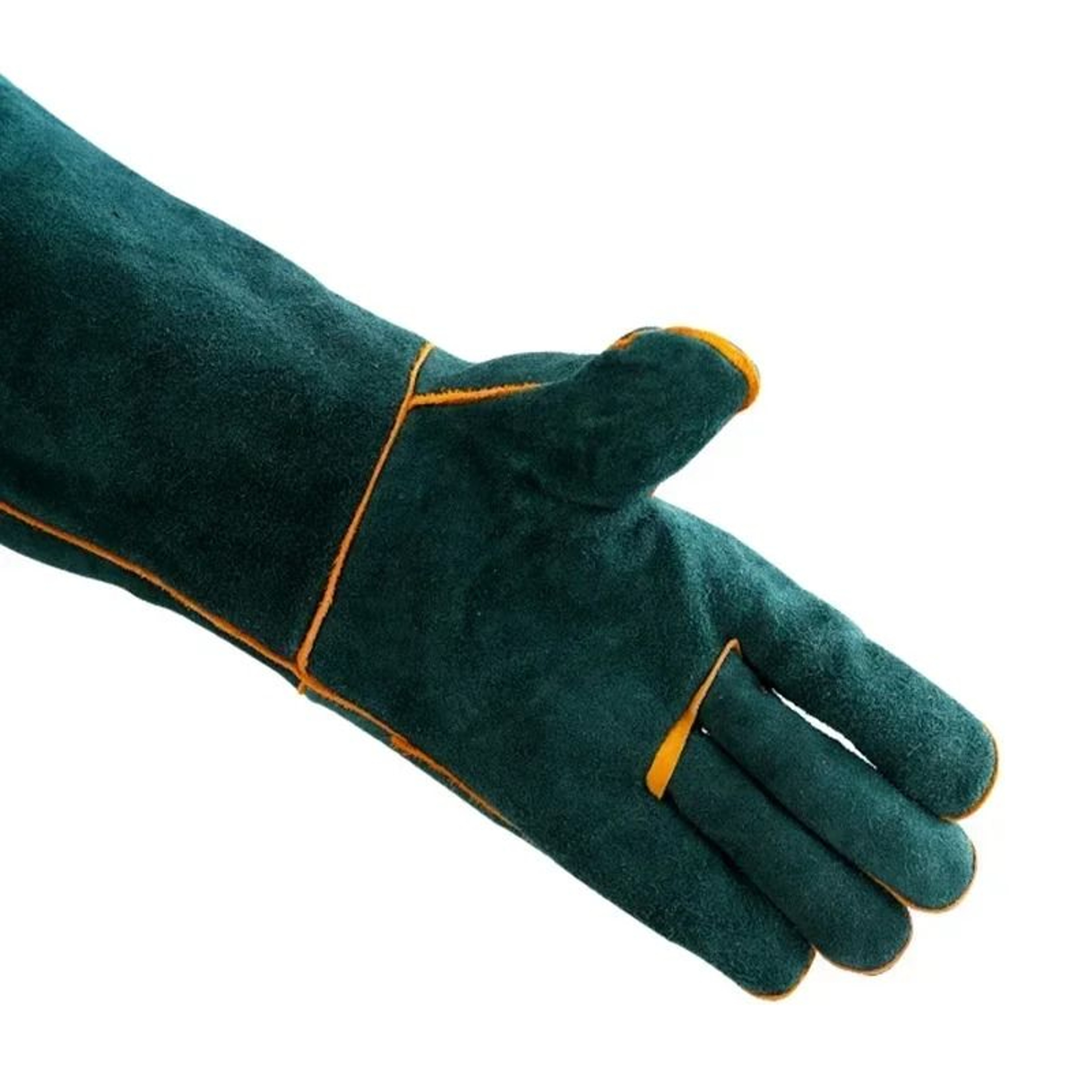 BiteProof Animal Handling Gloves  Reinforced Leather Safety Gloves For Dog Cat And Snake Grooming 2