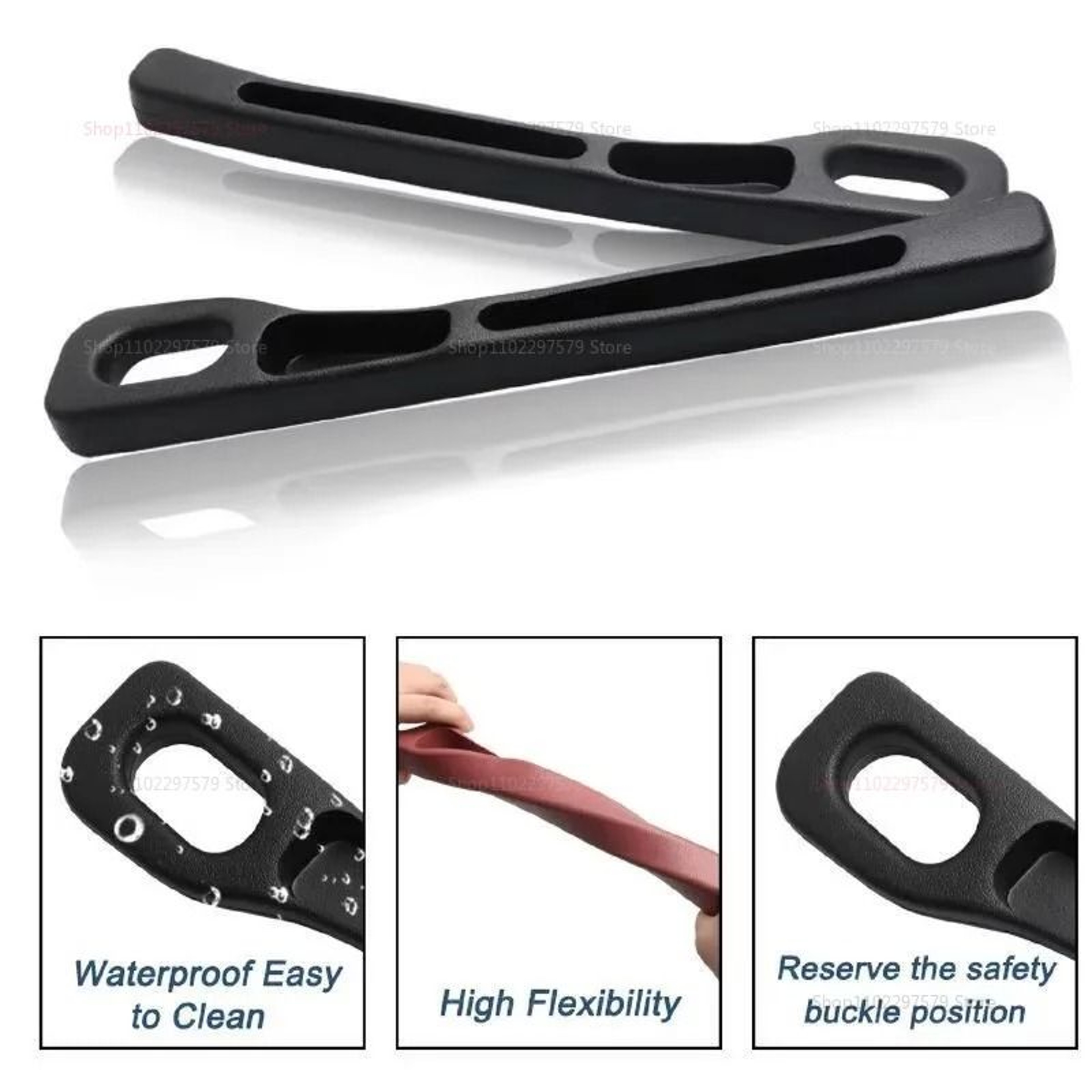 Car Seat Gap Filler Leak Proof Crevice Storage Strips Interior Organizer 2 Piece Set 5