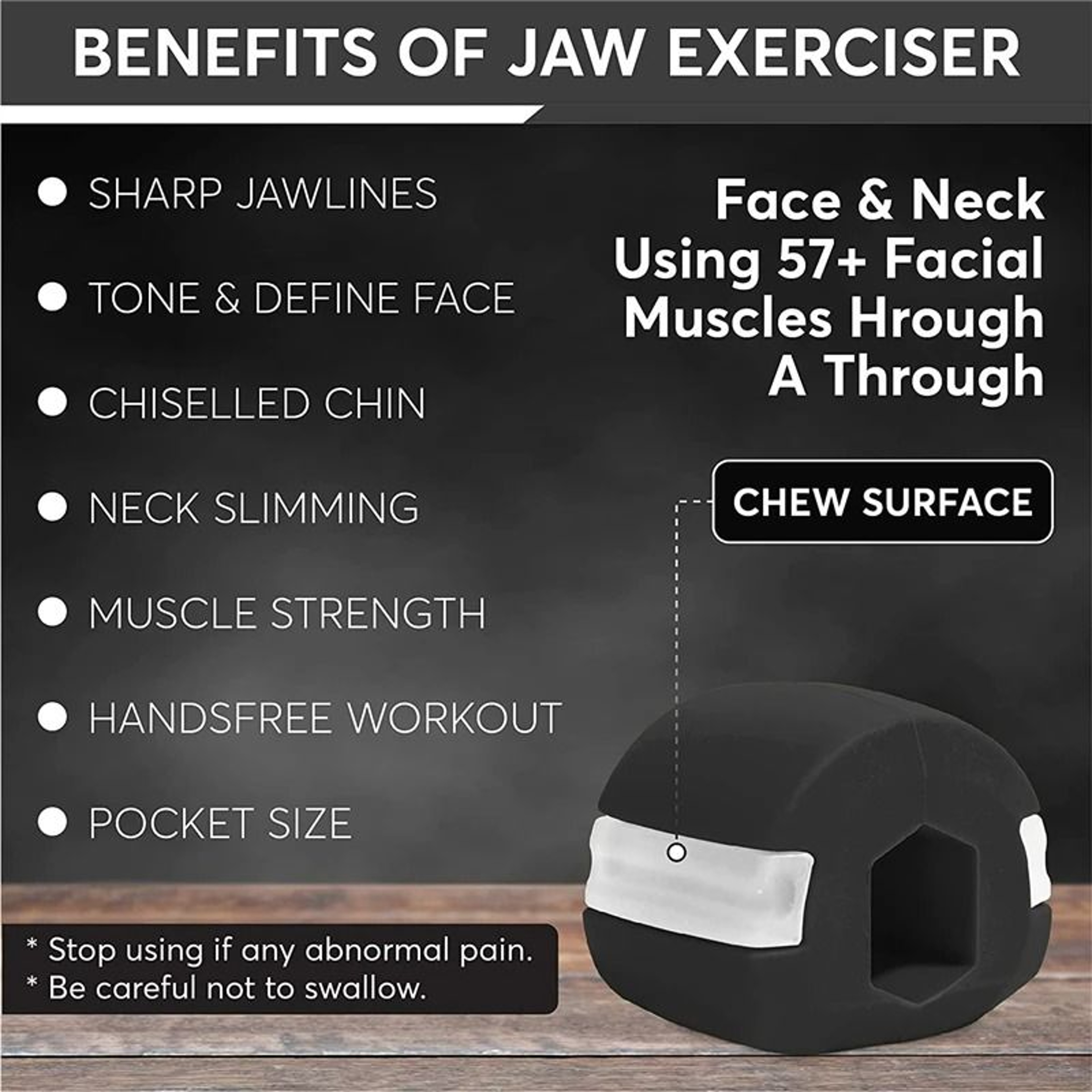 3Piece Jawline Exerciser Set 5