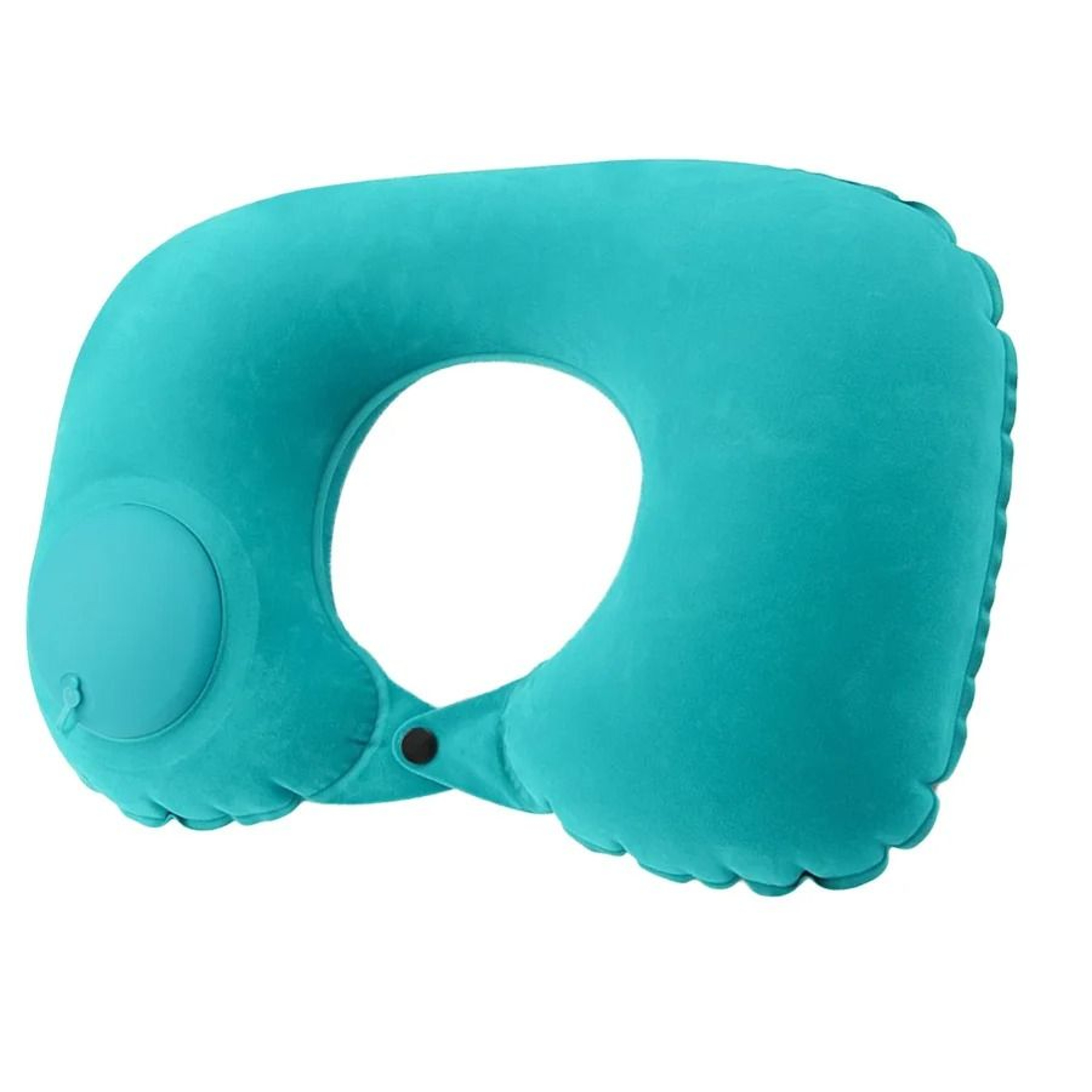 Inflatable Neck Pillow With BuiltIn Air Pump For Travel And Camping 9