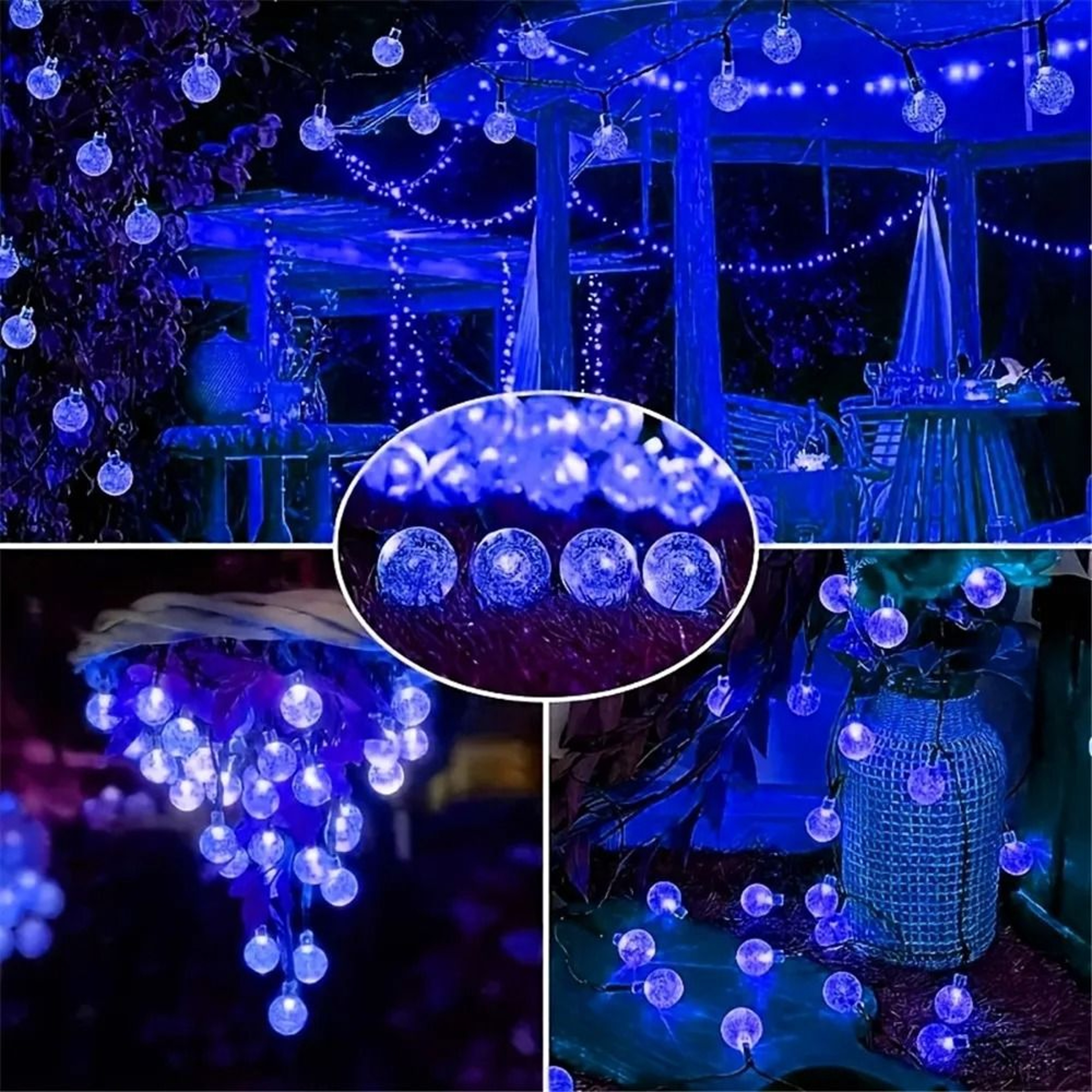 SolarPowered Bubble Ball String Lights For Outdoor Decor And Festivals 10
