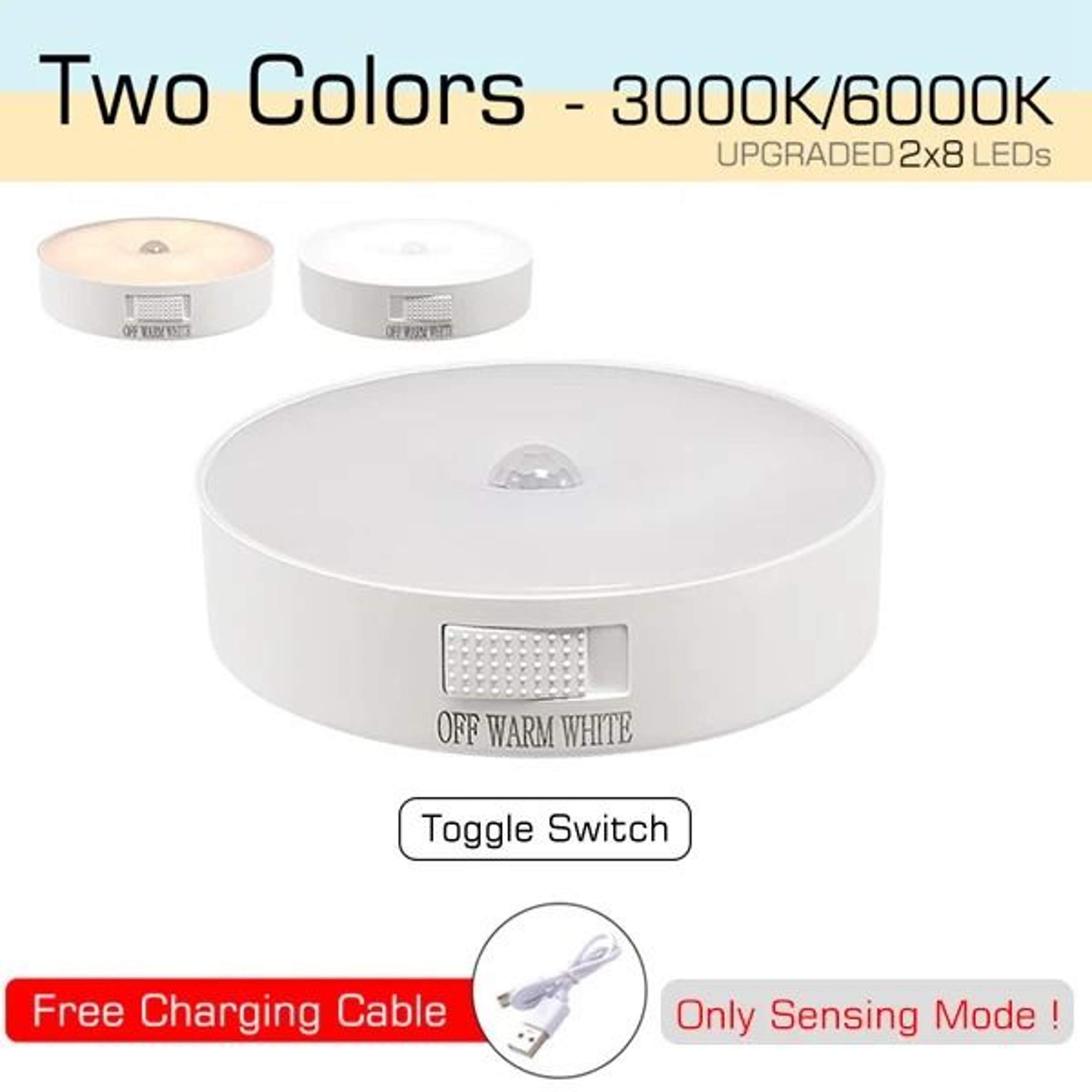 Motion Sensor Rechargeable LED Night Light For Bedroom Closet And Hallway 9