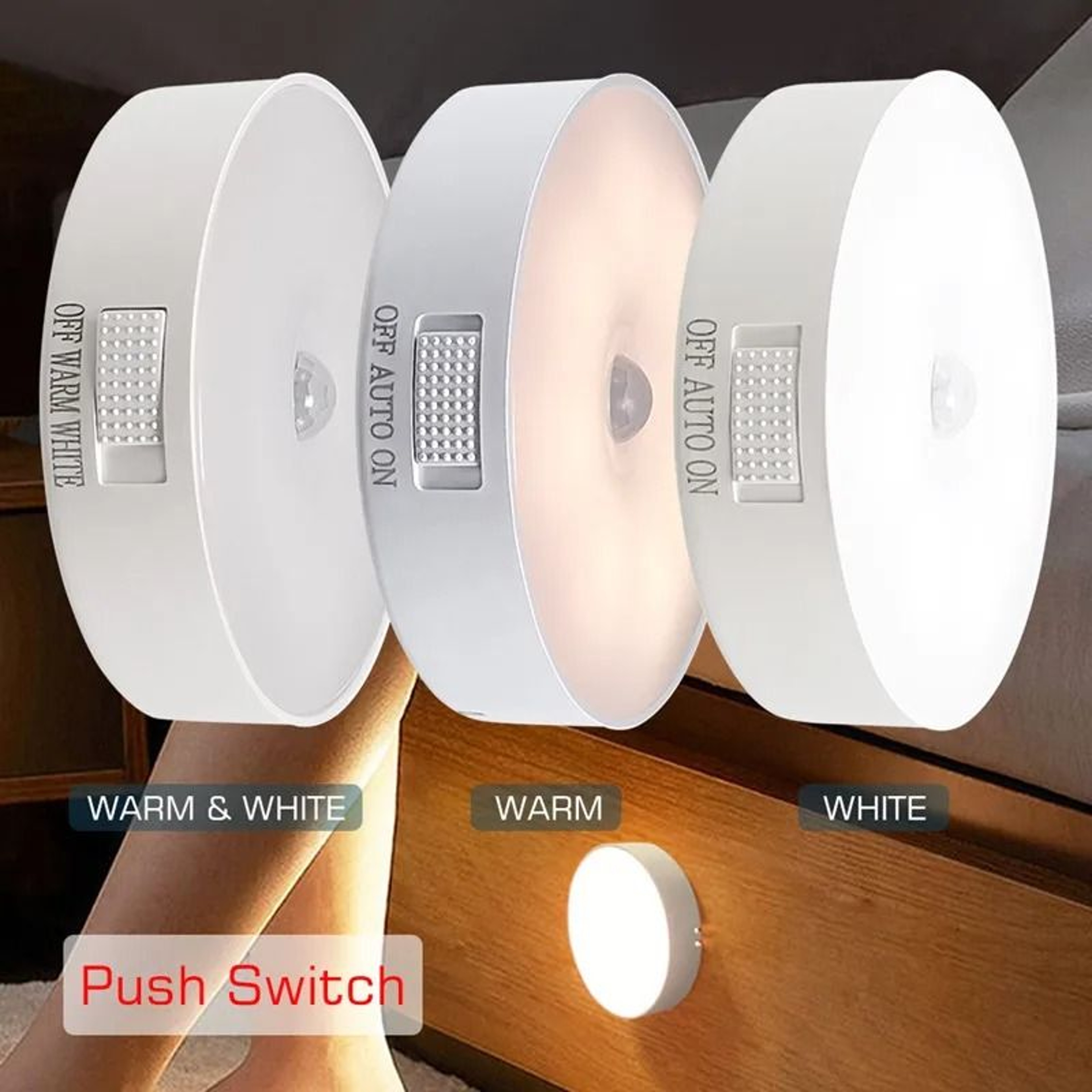 Motion Sensor Rechargeable LED Night Light For Bedroom Closet And Hallway 4