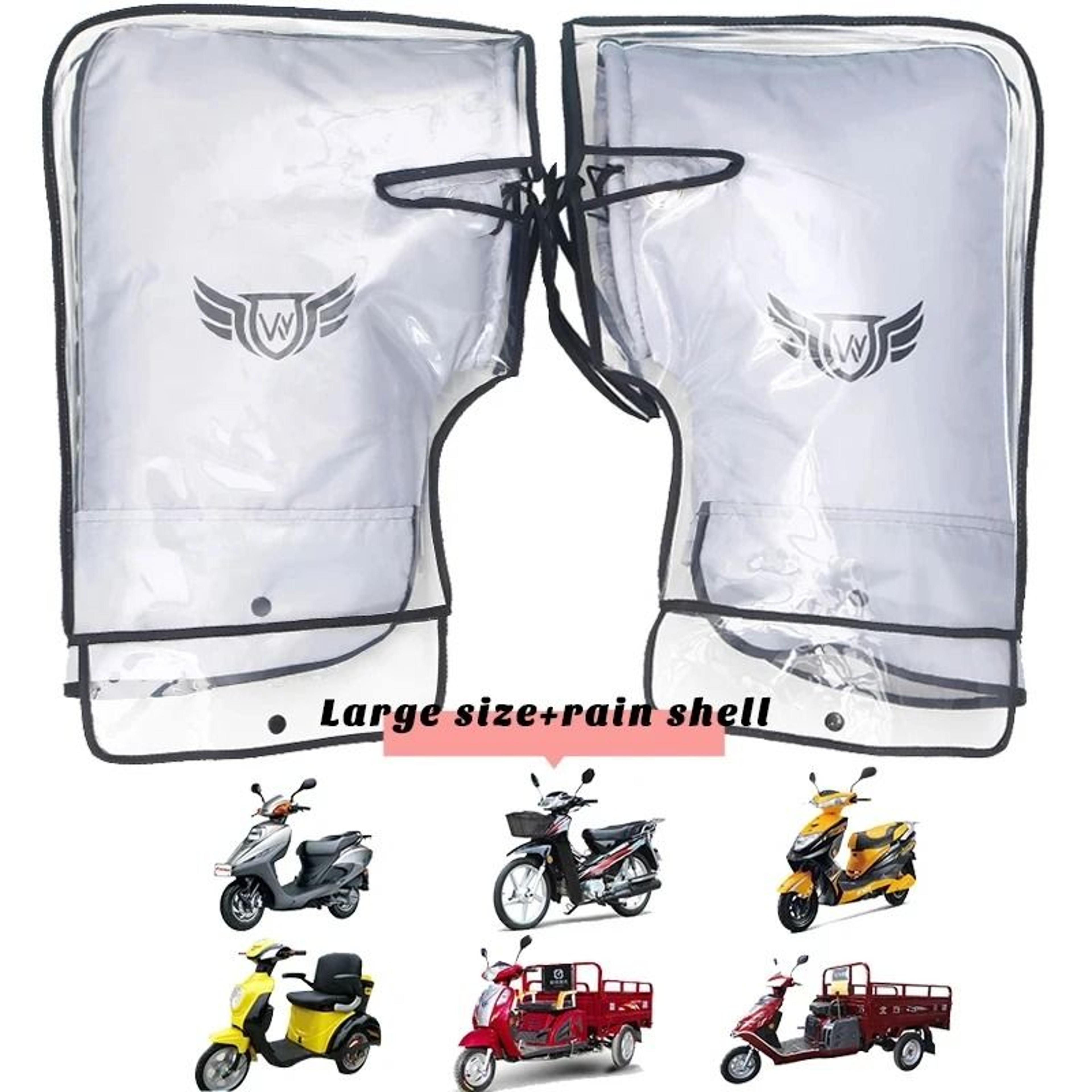 Motorcycle Handlebar Gloves Waterproof Winter Windproof Handle Covers 8