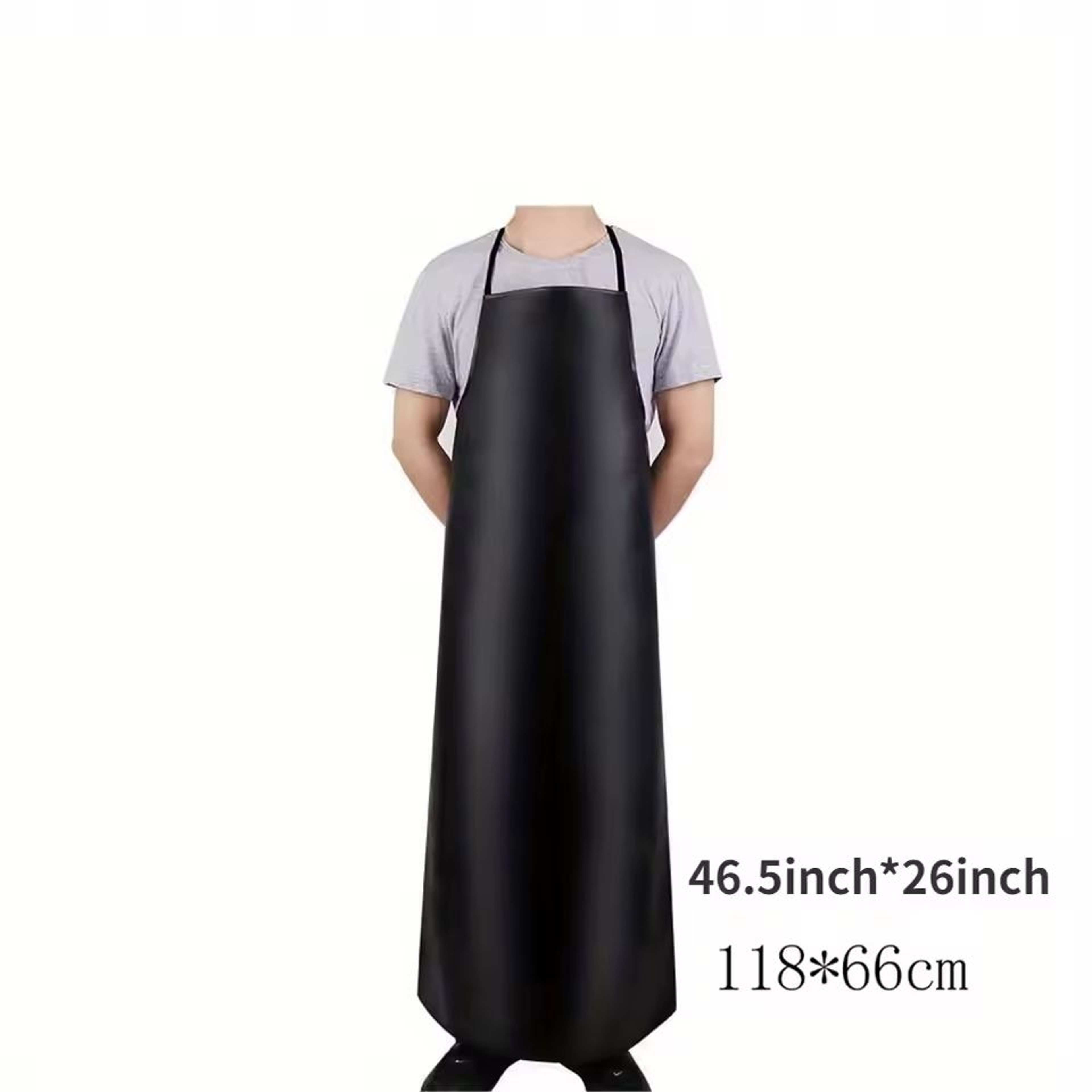 Heavy Duty Waterproof PU Leather Apron For Dishwashing And Cleaning 8