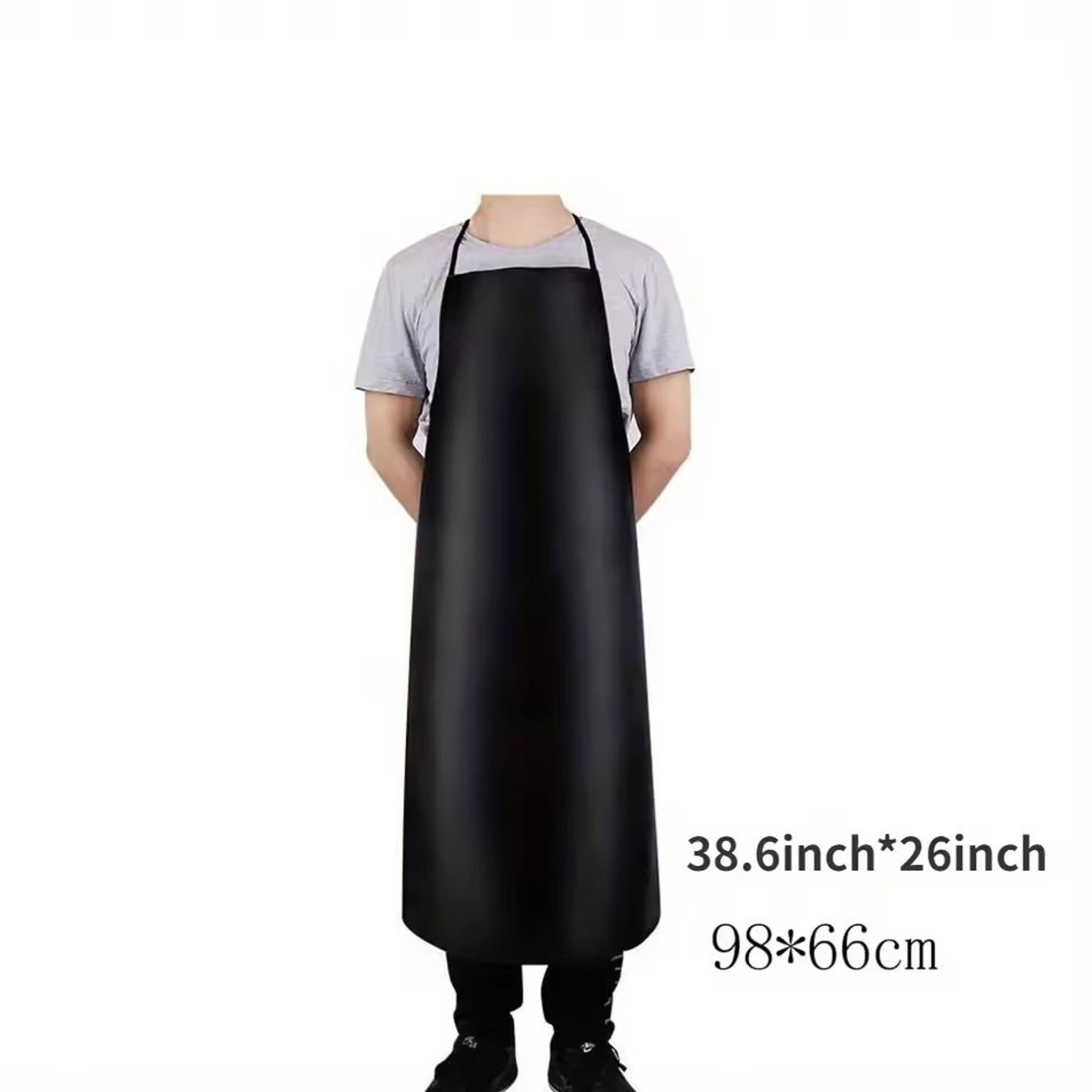 Heavy Duty Waterproof PU Leather Apron For Dishwashing And Cleaning 6