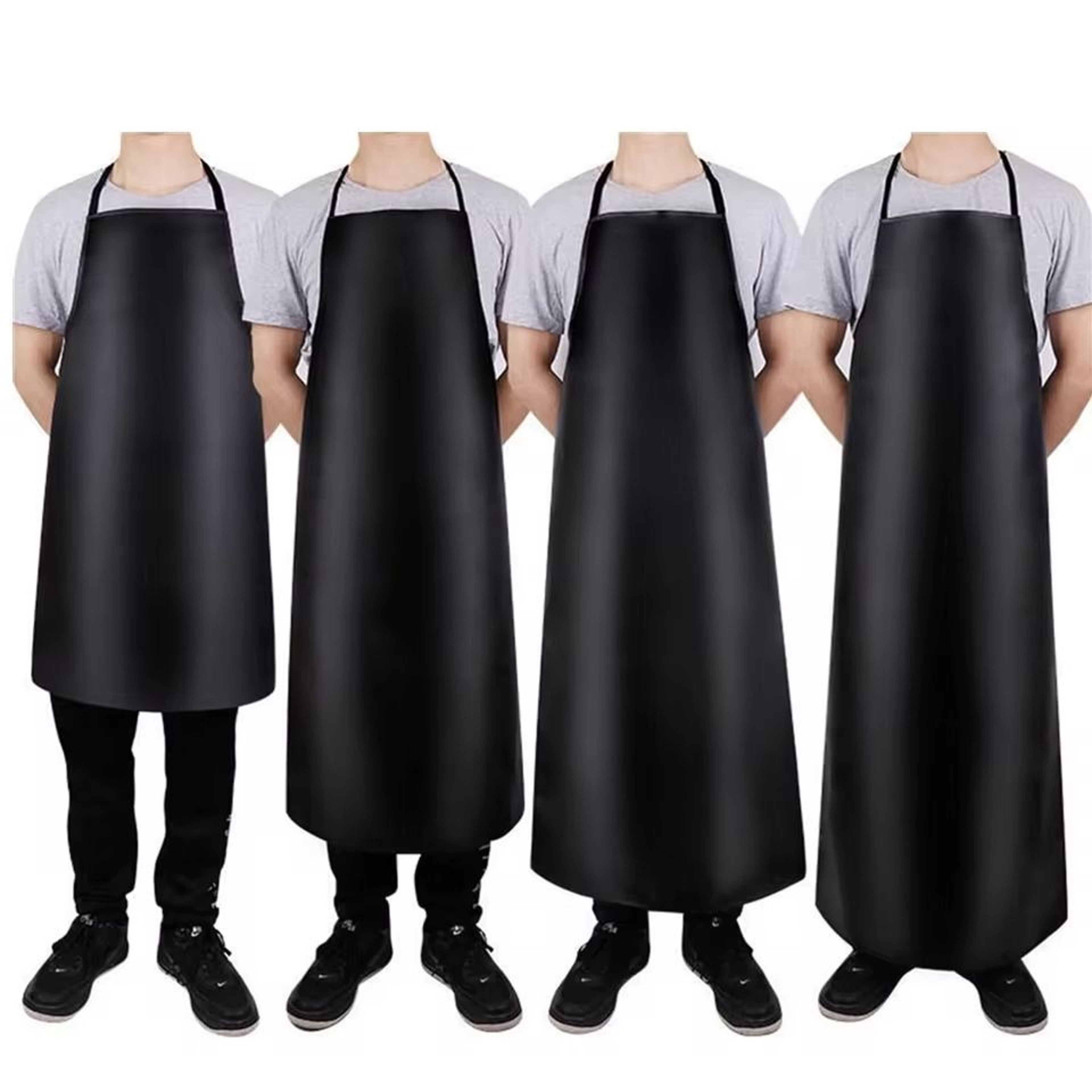 Heavy Duty Waterproof PU Leather Apron For Dishwashing And Cleaning 5