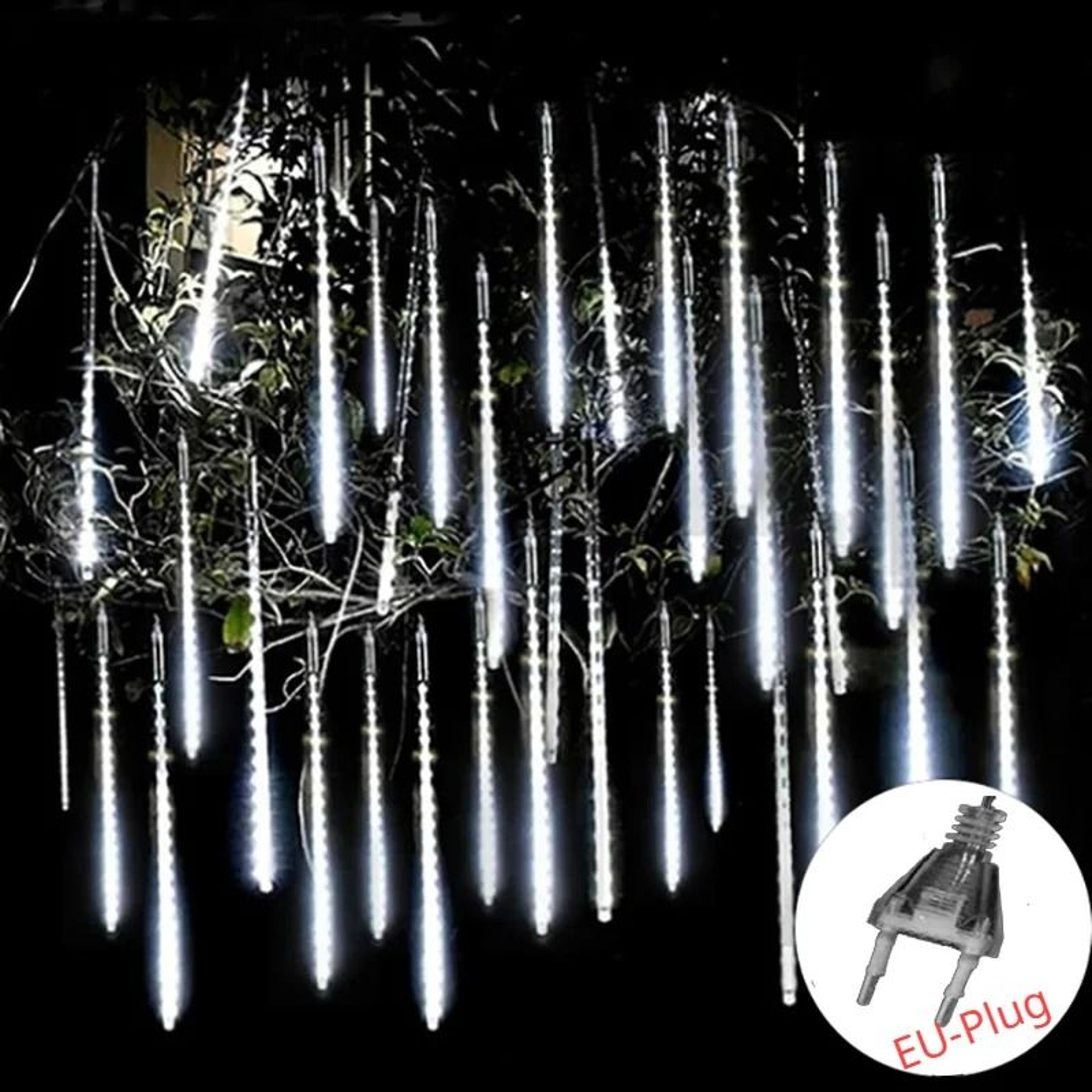 Solar Meteor Shower Rain Lights For Garden And Holiday Decoration 12