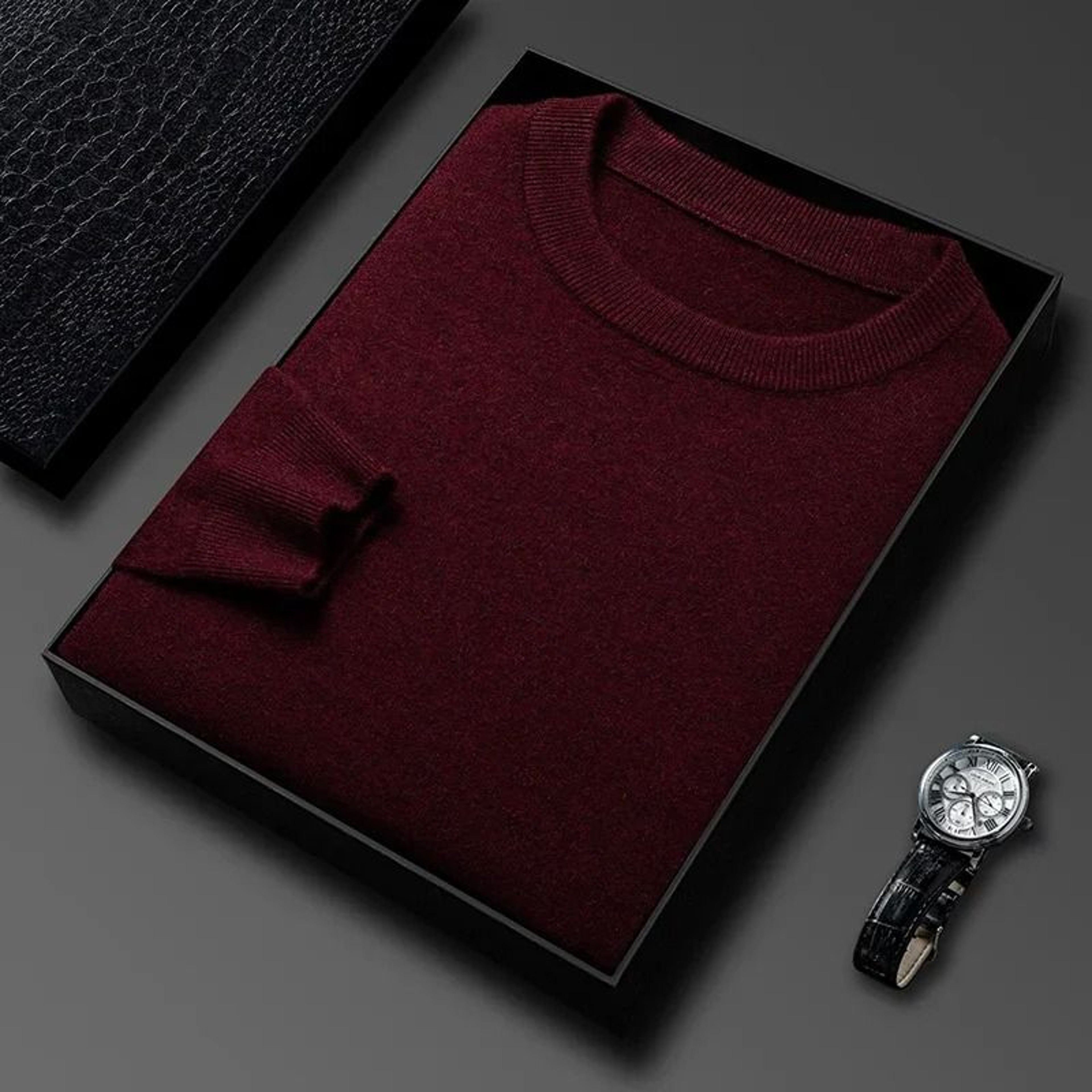 Mens Diamond Pattern Knit Sweater 11