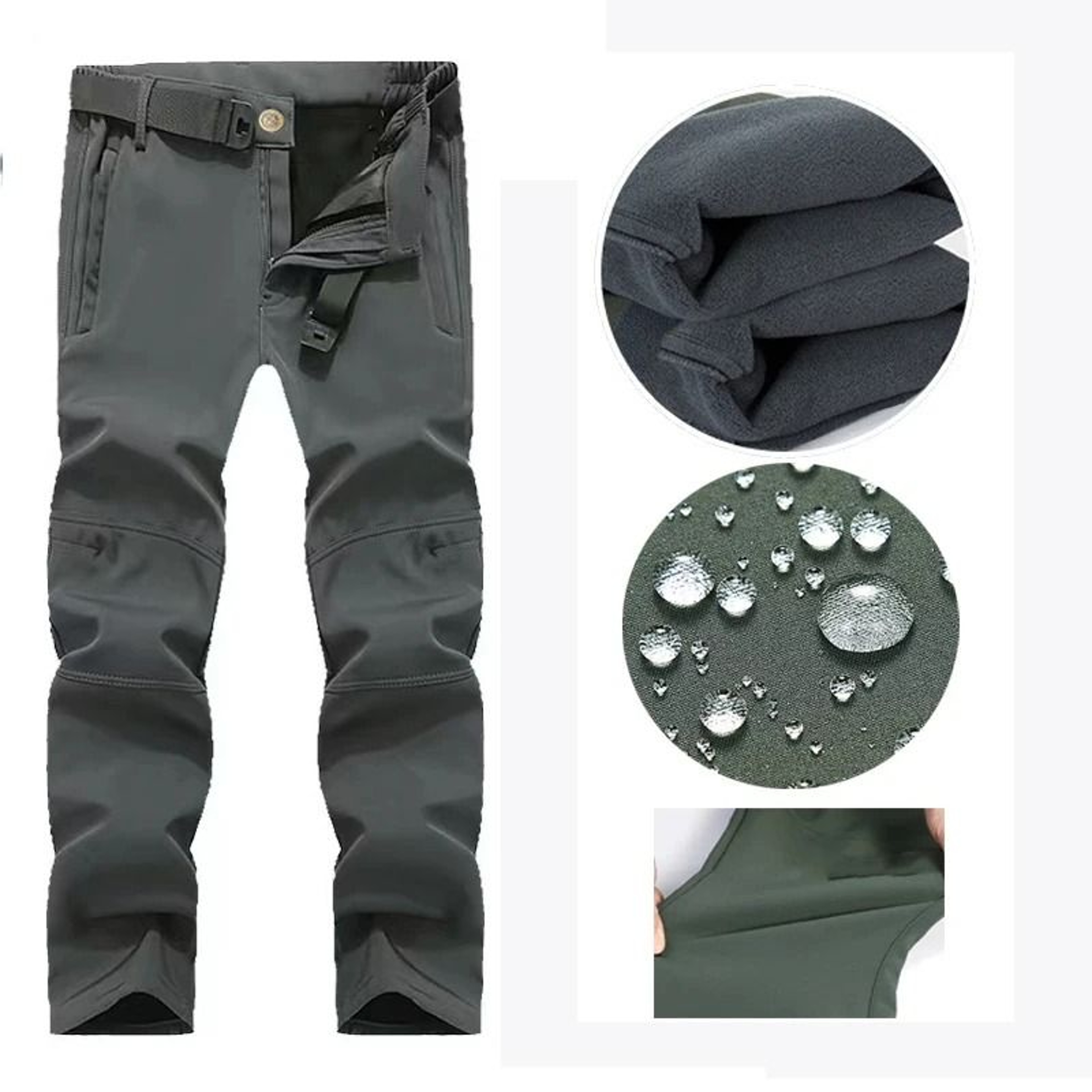 Waterproof Softshell Fleece Jacket And Pants  Mens Outdoor Hiking Camping And Skiing Set 13