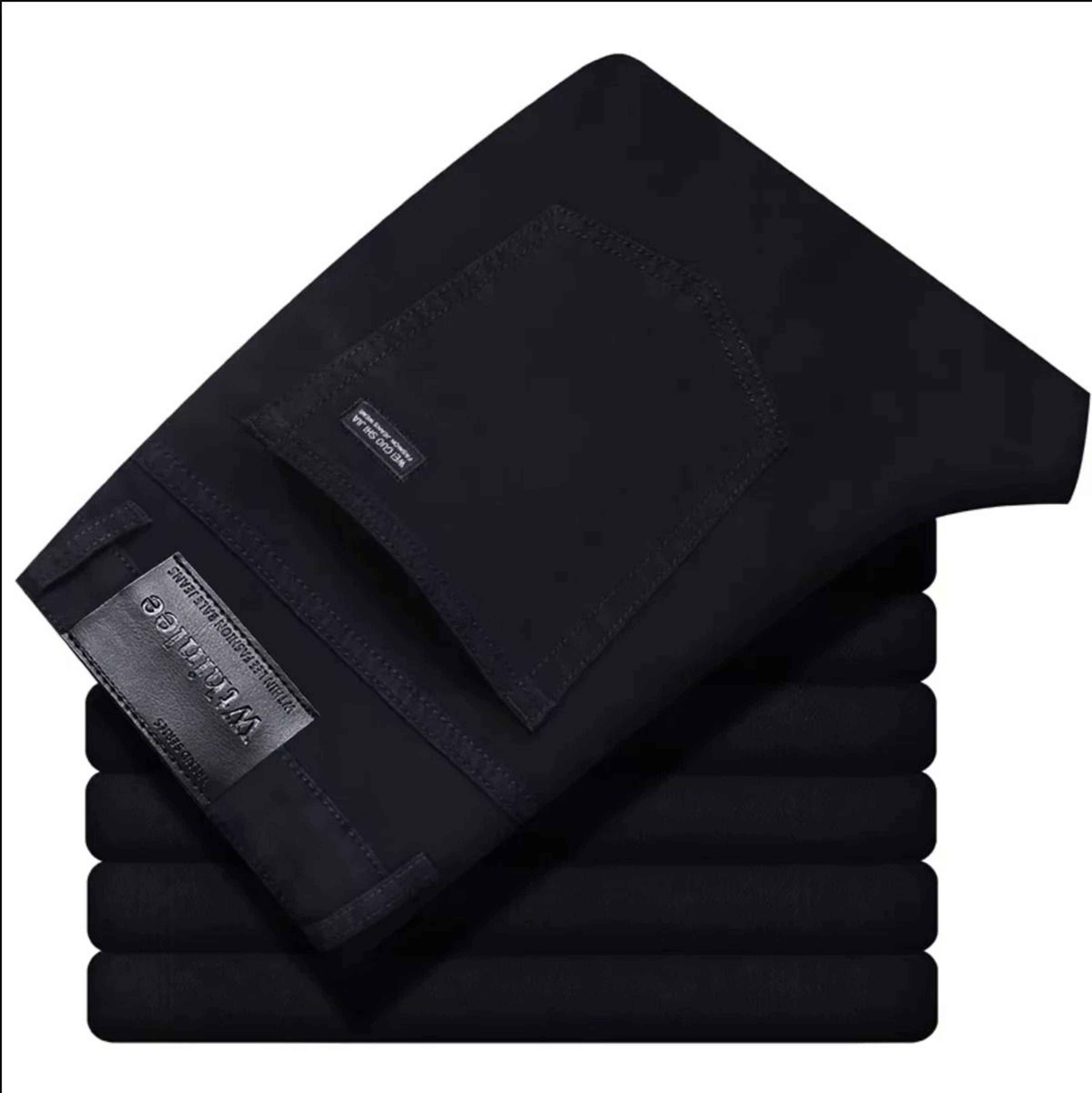 Mens Classic Straight Stretch Jeans  Casual Business Denim Pants For Work And Everyday Wear 2