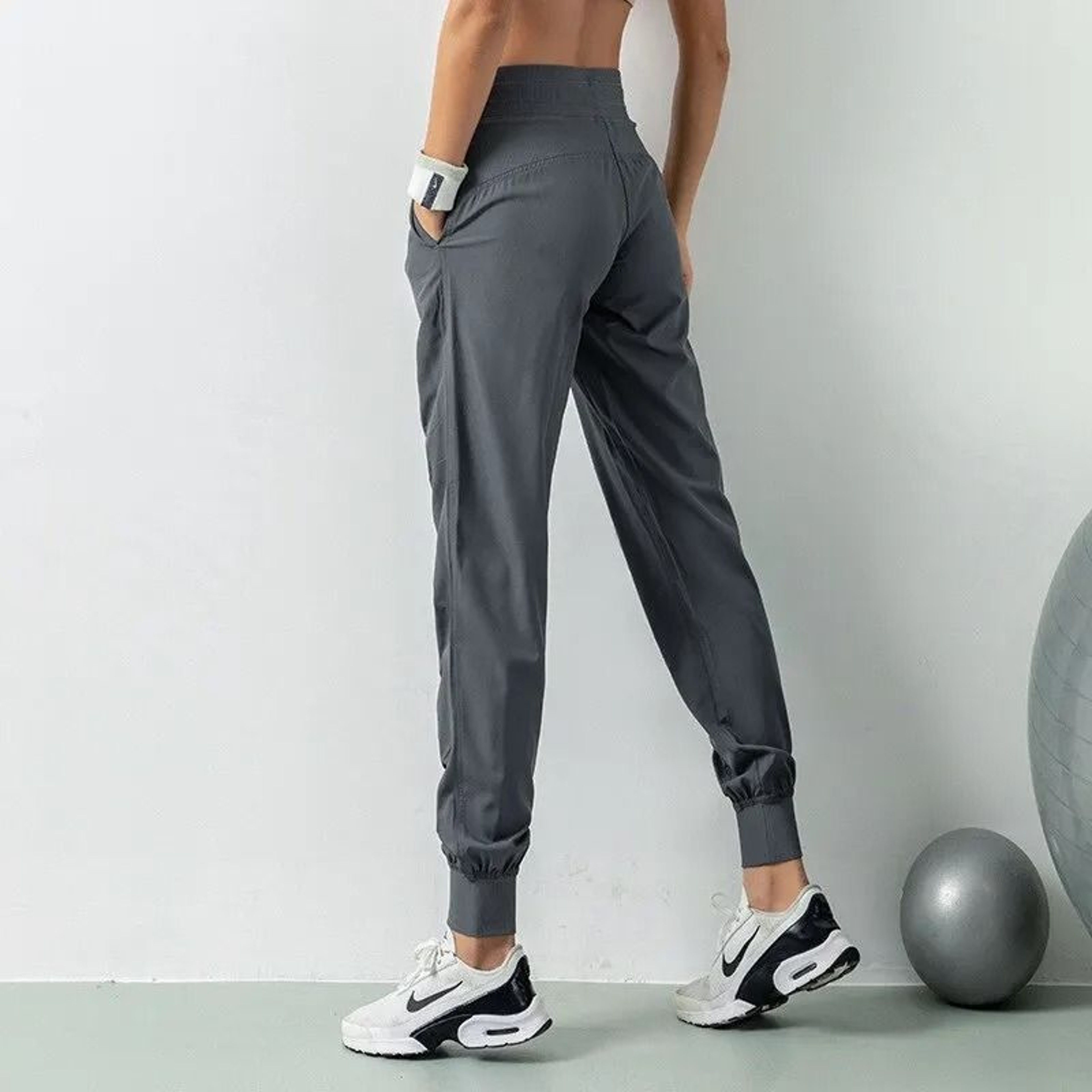 Womens Quick Dry Drawstring Joggers Athletic Gym Sweatpants With Pockets 4