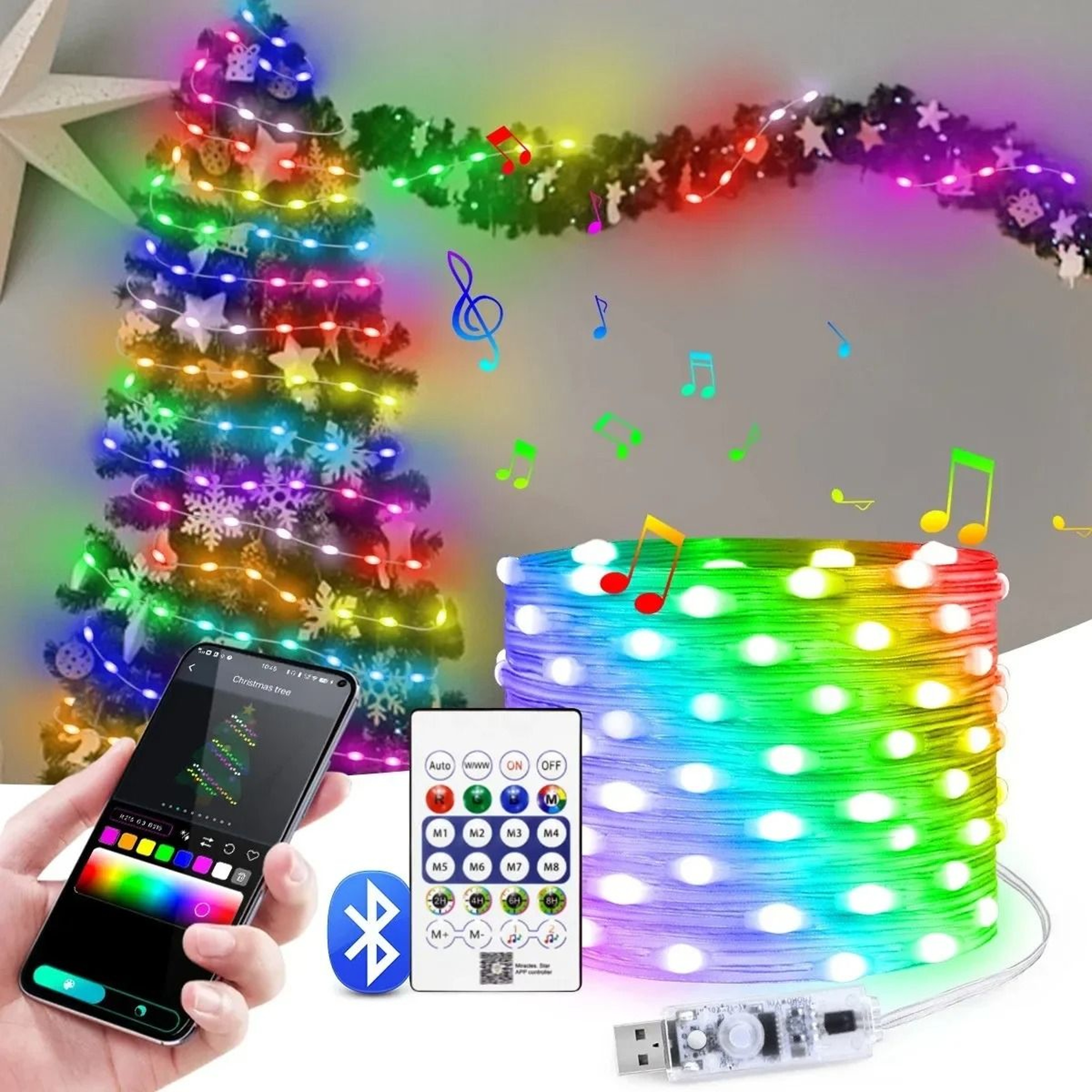 RGBIC LED String Light With Bluetooth App Control 7