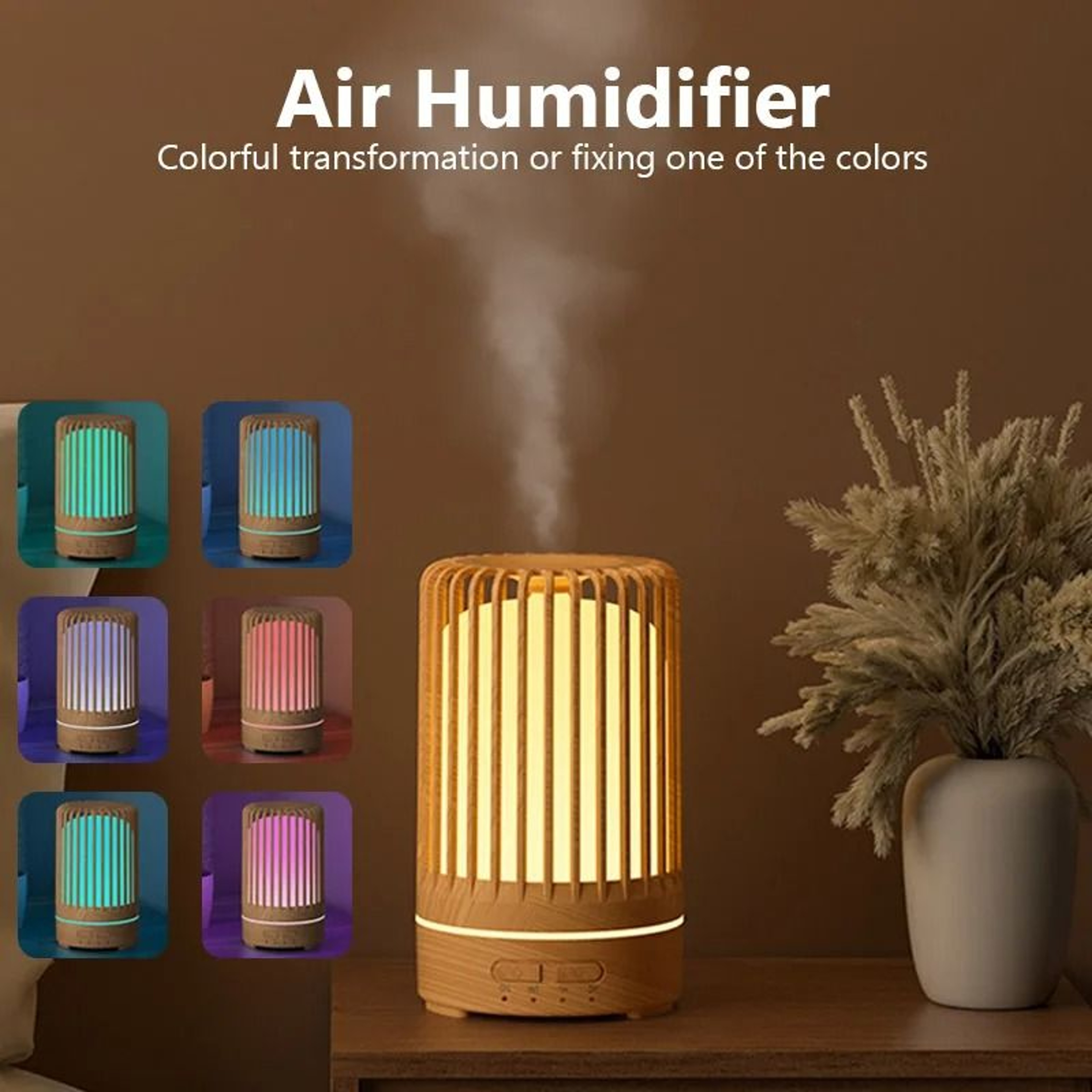 150ml Ultrasonic Aroma Diffuser With 7 Color Night Light And USB Power 0