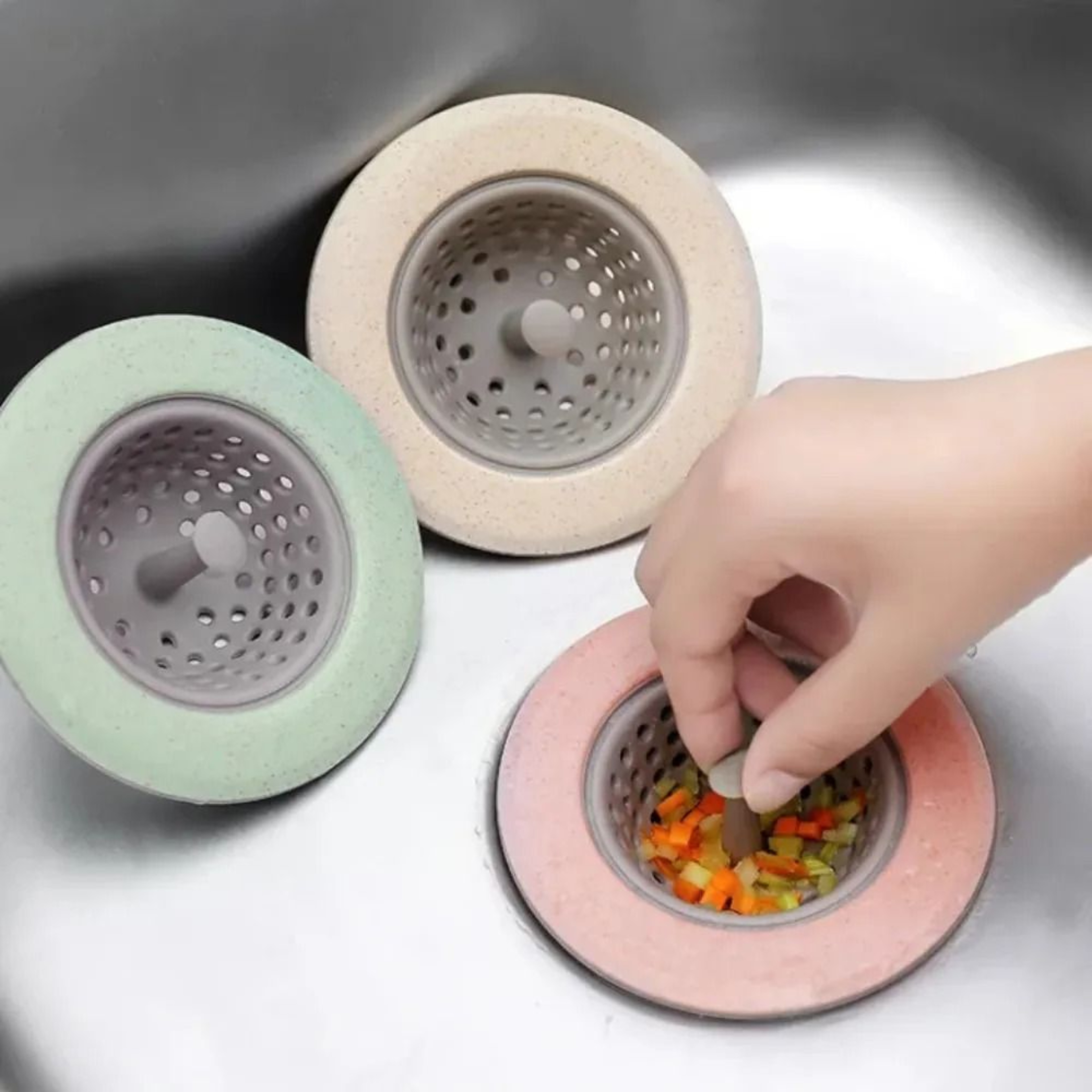Anti Clogging Silicone Sink Filter Strainer Drain Cover For Kitchen And Bathroom 4