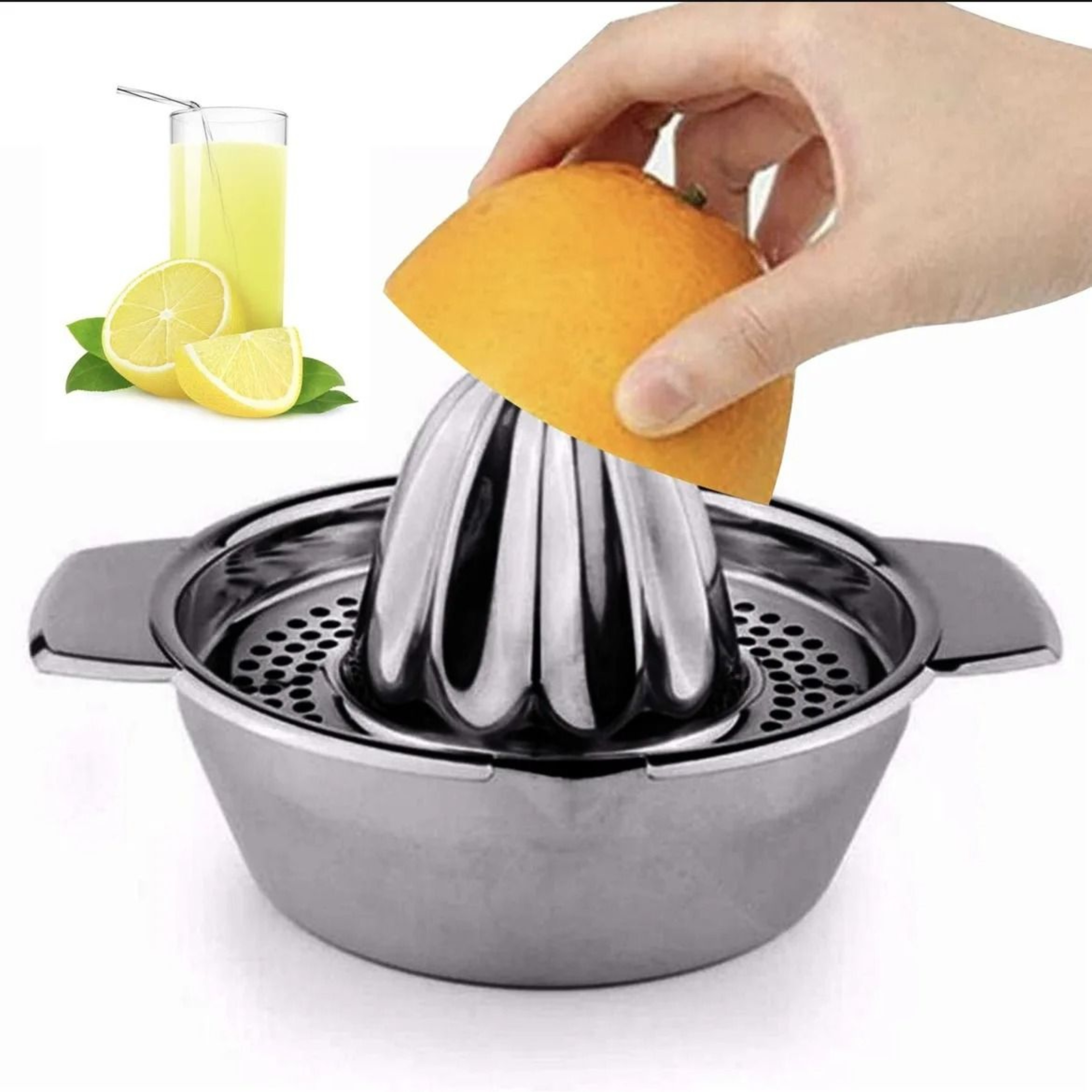 Portable Stainless Steel Manual Citrus Juicer 0