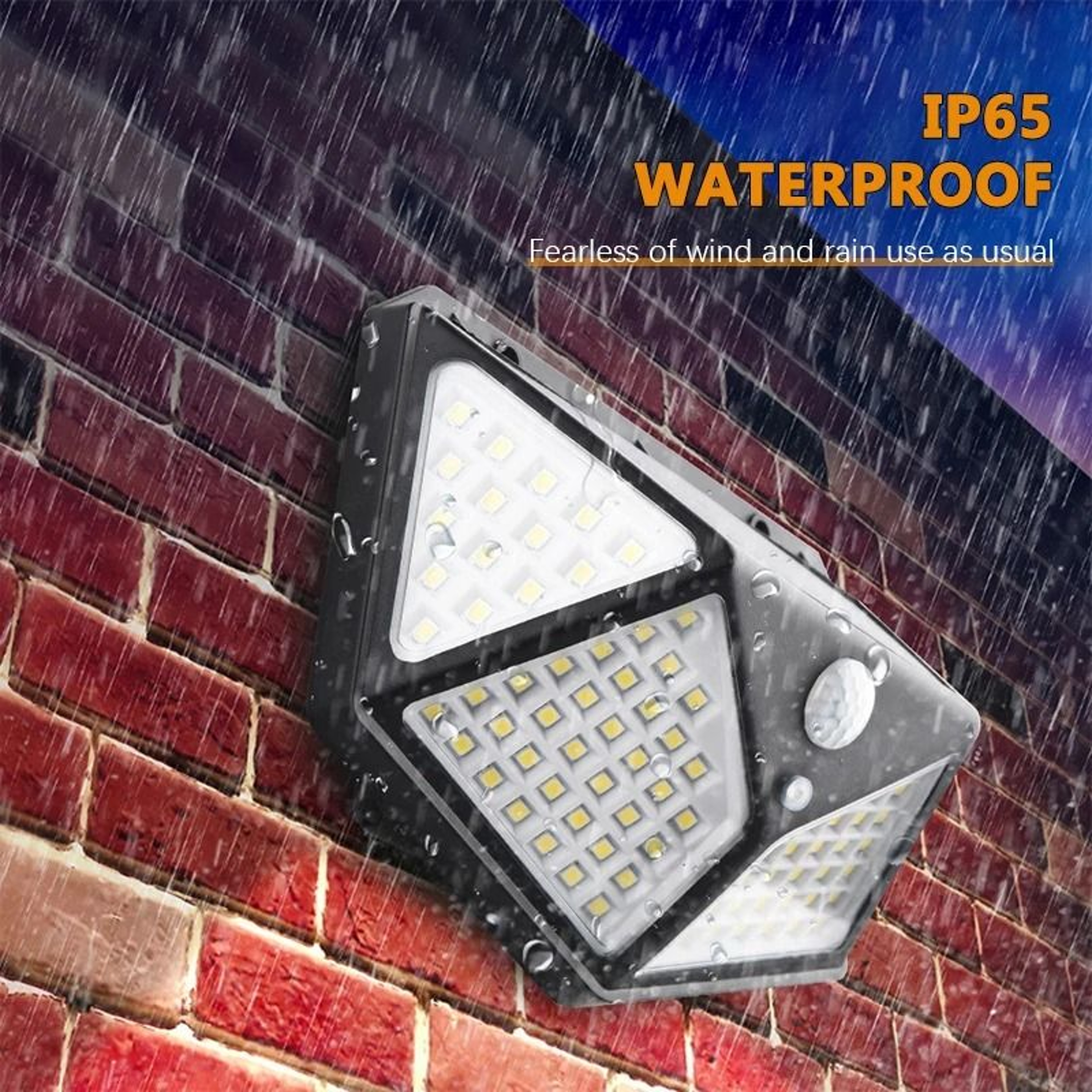 Solar Wall Light Outdoor Motion Sensor 100 LED 0
