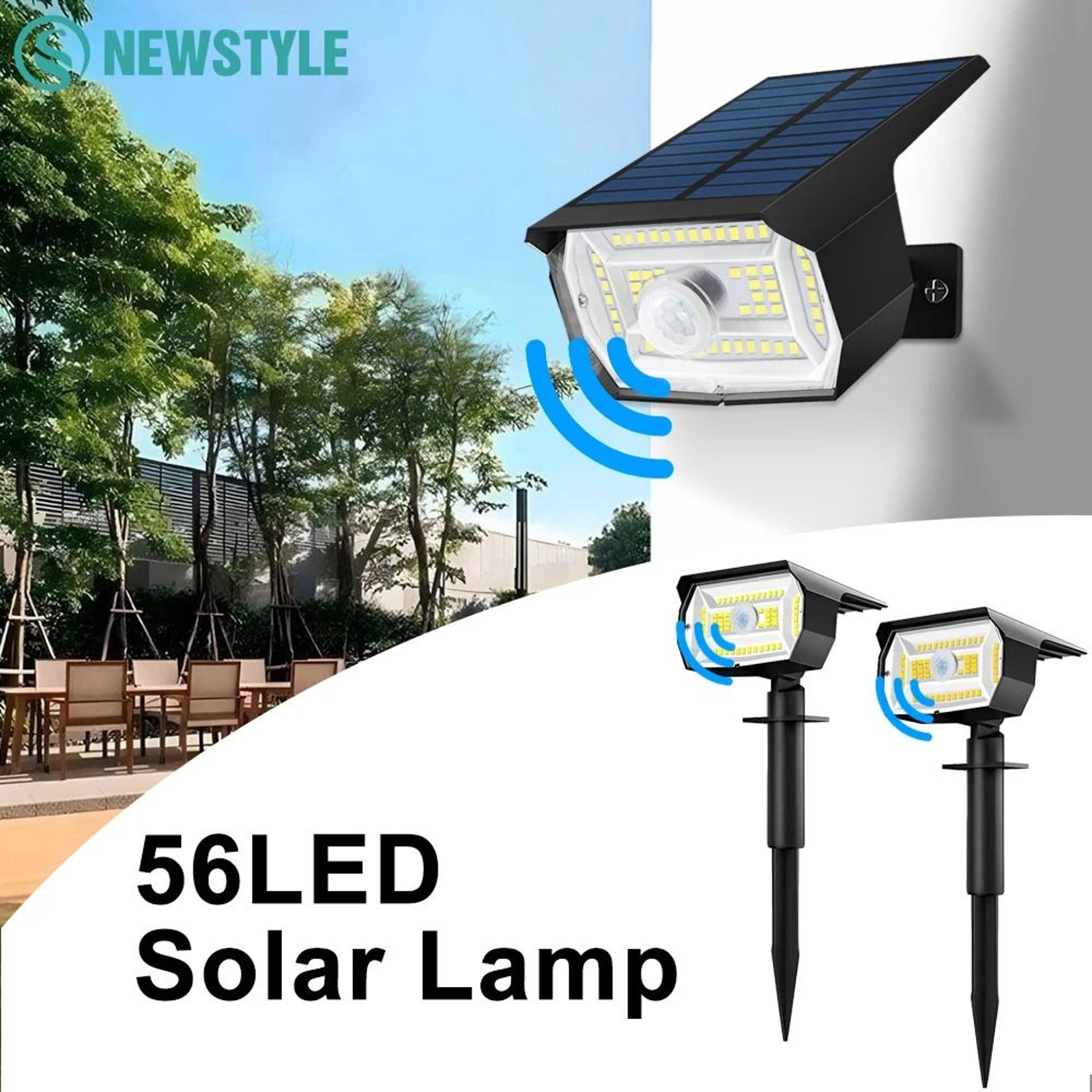 Solar Motion Sensor Spotlight Outdoor 0