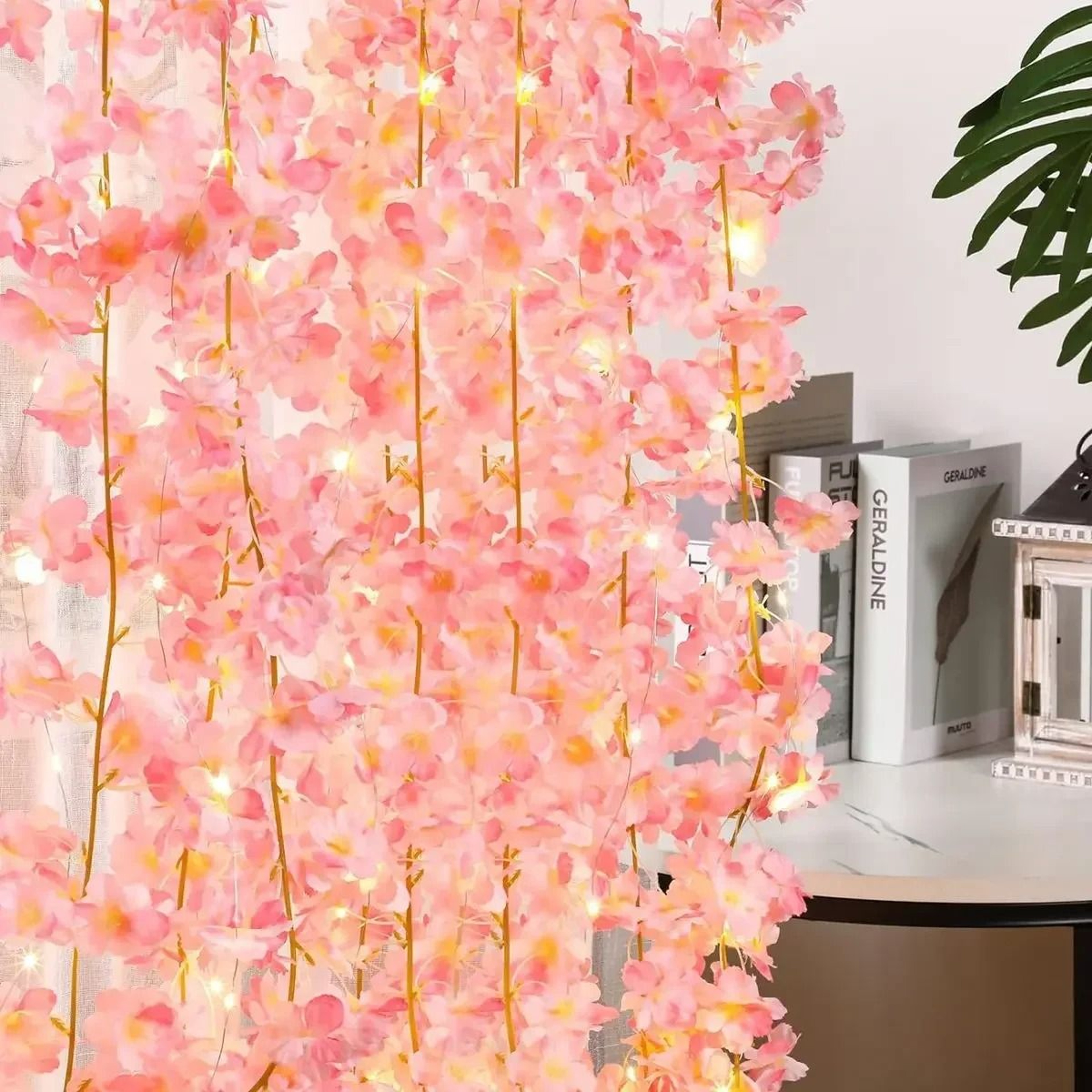 Cherry Blossom String Lights  2M 20LED Artificial Flower Fairy Light Garland 1