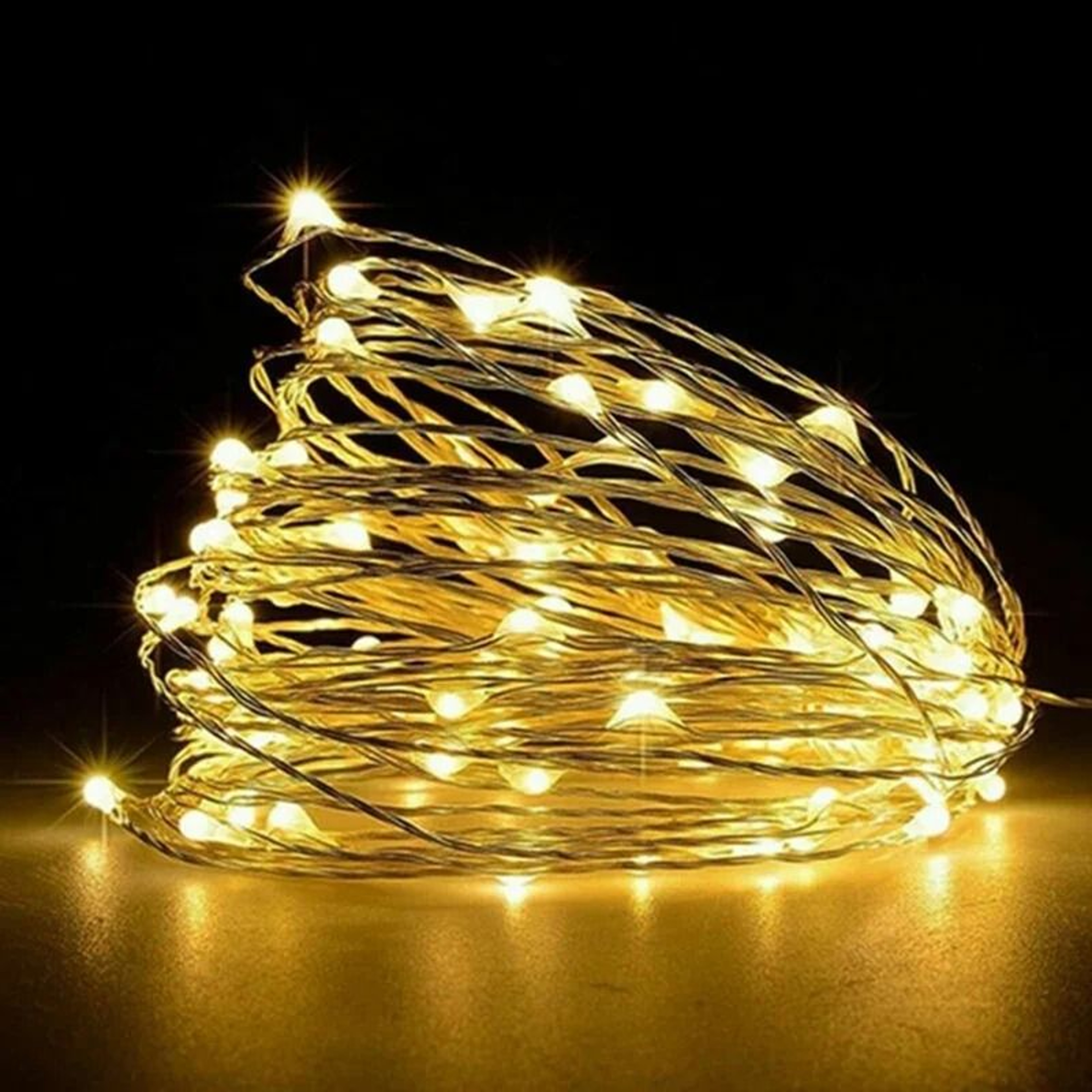 Copper Wire LED Fairy String Lights  Battery Powered Decorative Garland For Holiday Wedding And Par 11