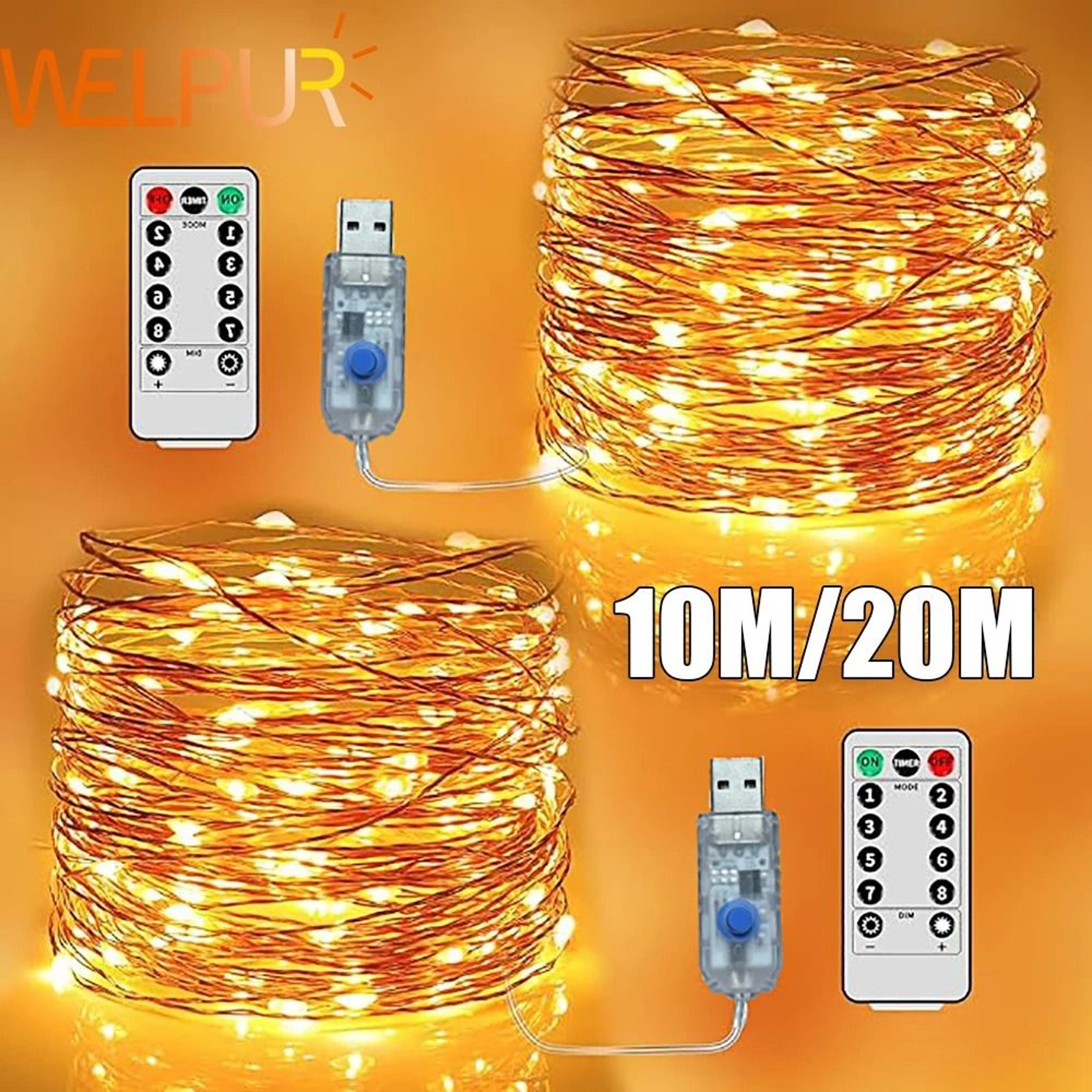USB LED String Lights  Flexible Copper Wire Fairy Garland For Christmas Wedding And Party Decoratio 1