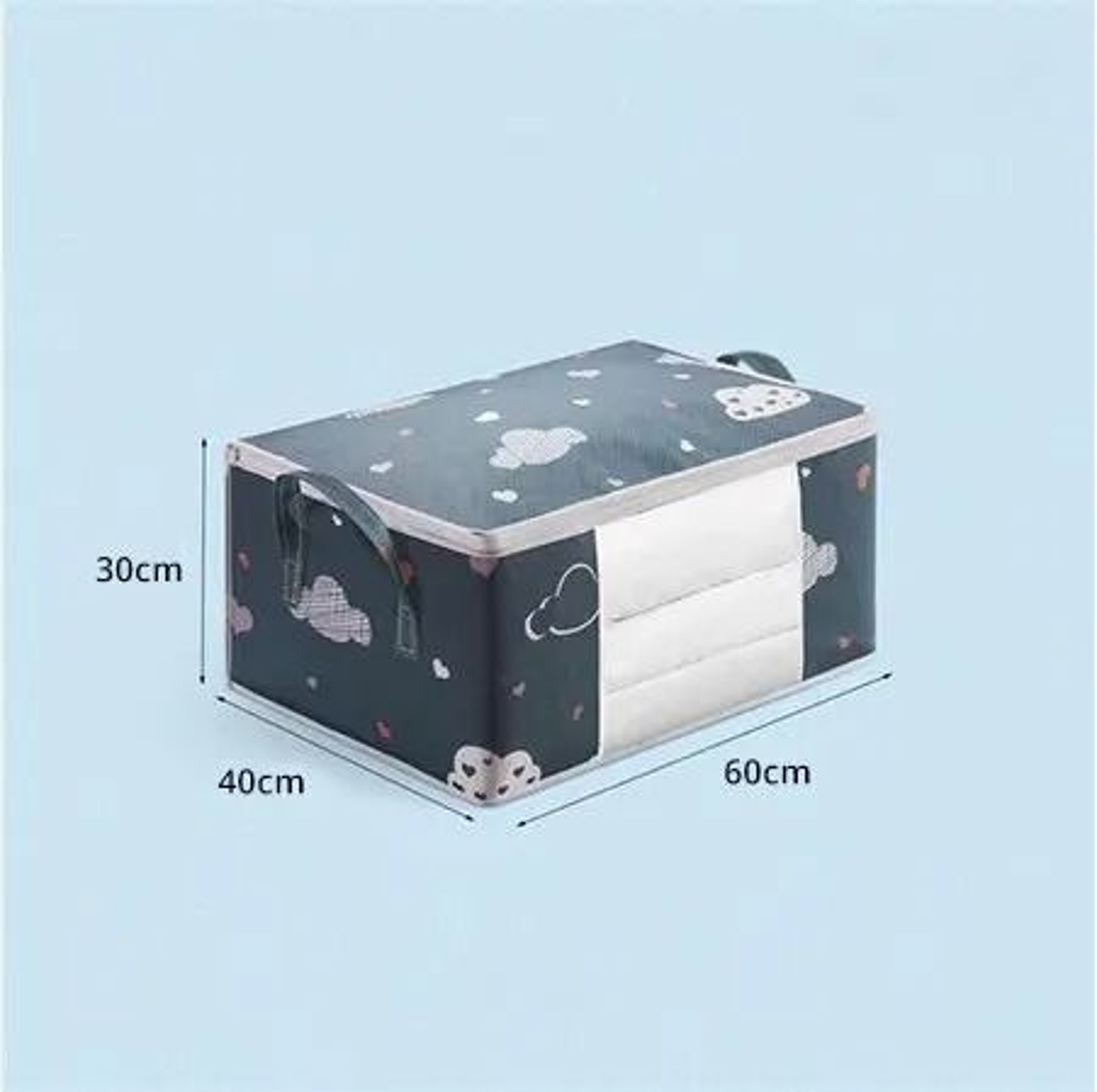Large Capacity Clothes Storage Bag Organizer With Reinforced Handle And Sturdy Zipper 7