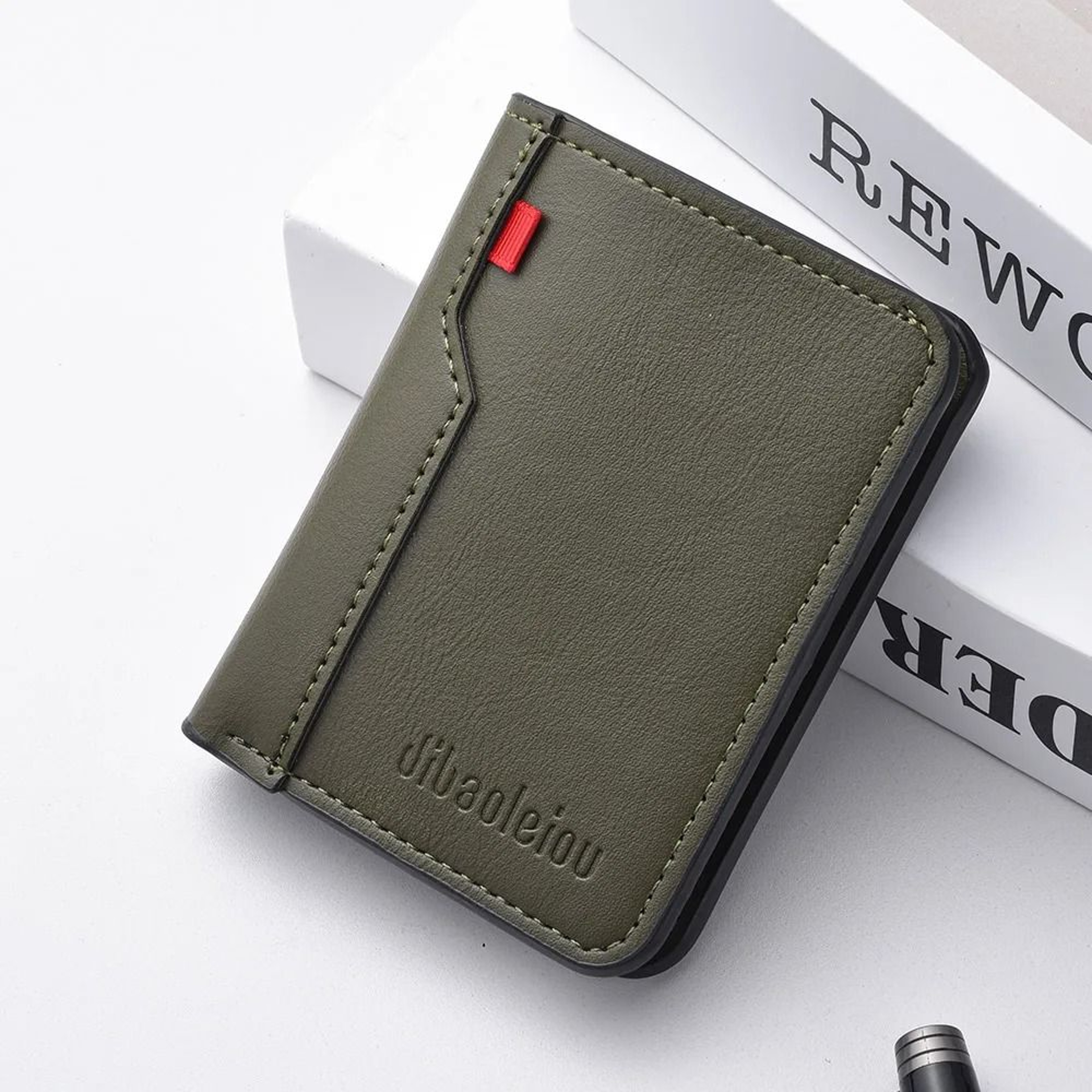 Ultra Thin PU Leather Card Wallet For Men  Soft Vertical Credit Card Holder 12