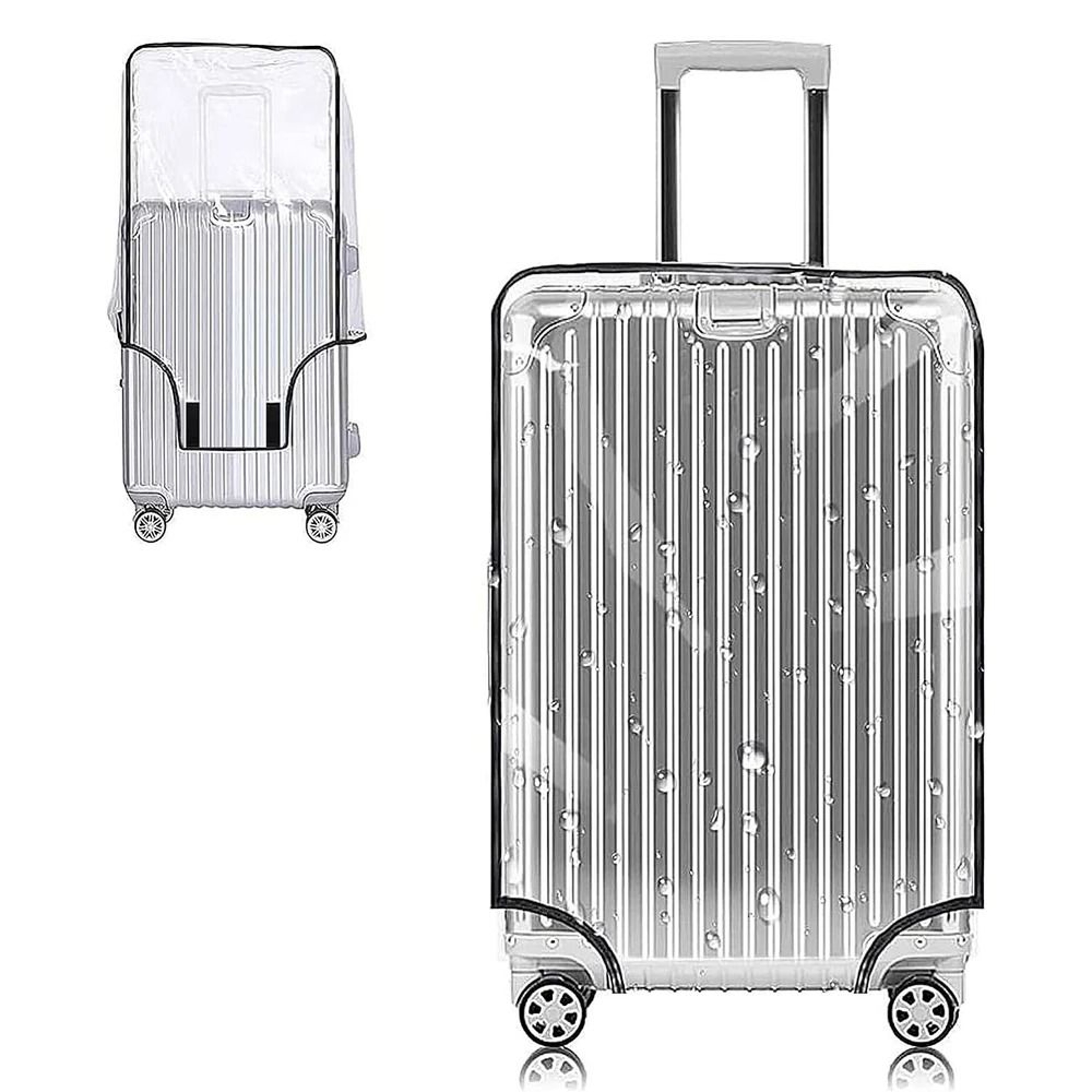 Transparent PVC Luggage Cover  Protective Waterproof Suitcase Cover For Travel 1