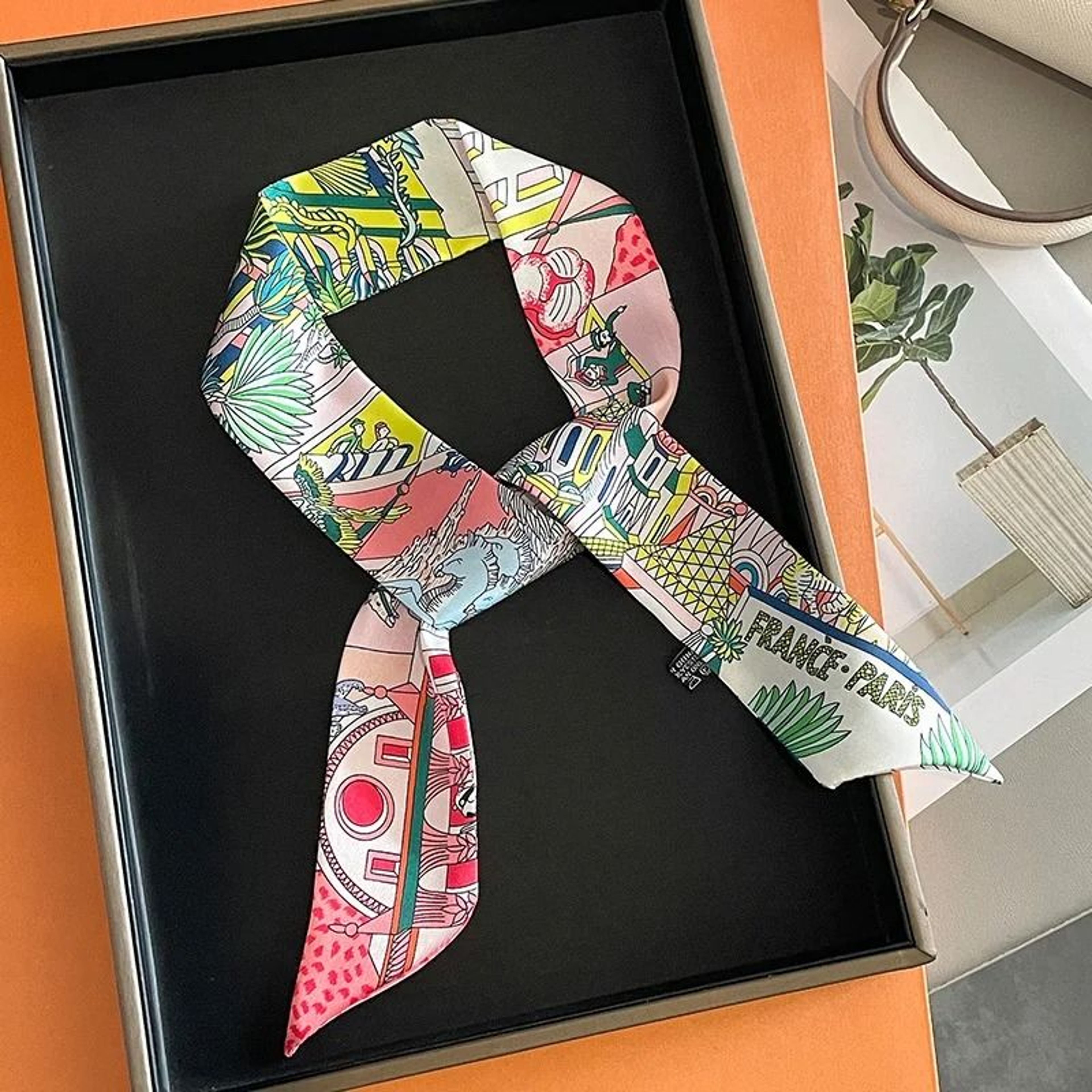 Long Scarf Ribbon Headband For Women  Versatile Neckerchief And Bag Handle Accessory 0