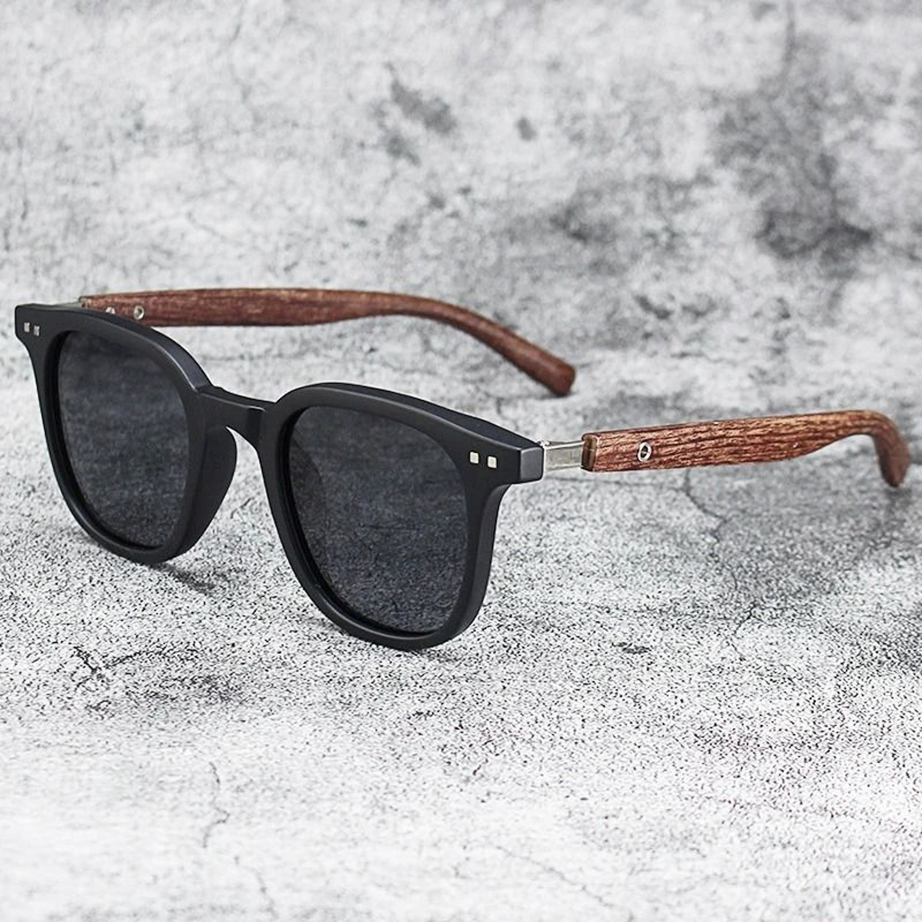 Vintage Wooden Frame Sunglasses  Classic UV Protection Eyewear For Men And Women 1