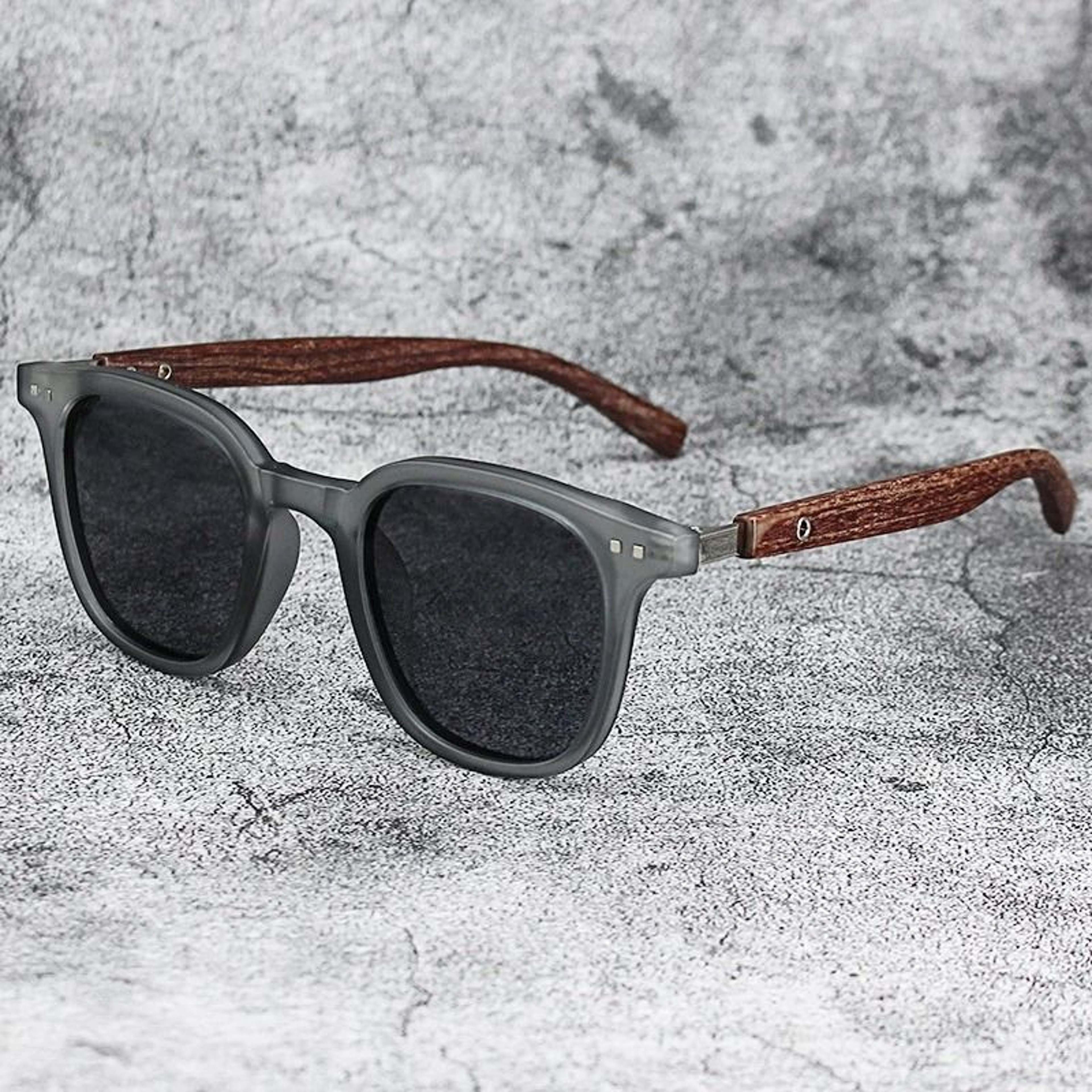 Vintage Wooden Frame Sunglasses  Classic UV Protection Eyewear For Men And Women 6
